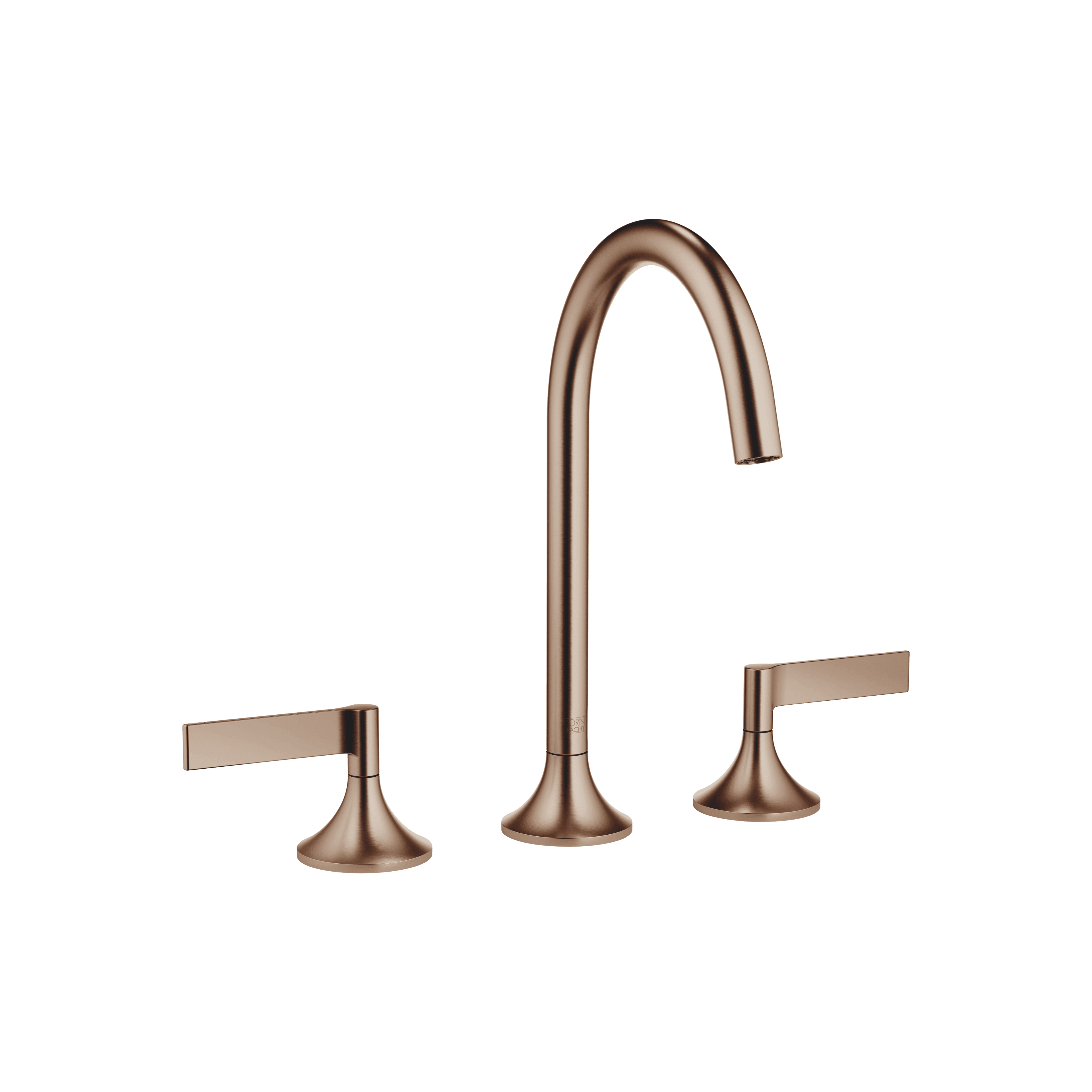VAIA Three-hole basin mixer with pop-up waste in Brushed Bronze (PVD)