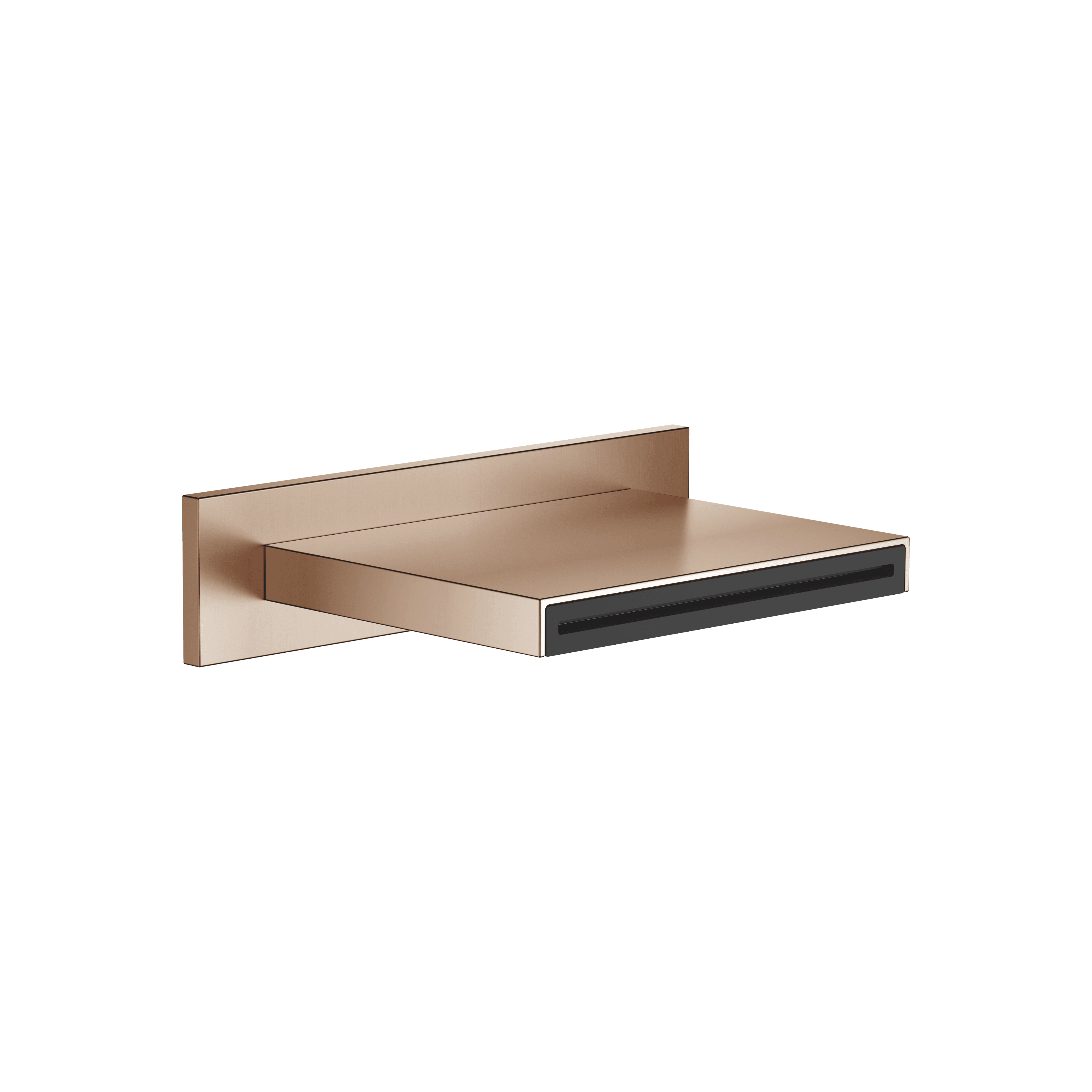 WATER SHEET Cascade spout for wall mounting in Brushed Bronze (PVD)