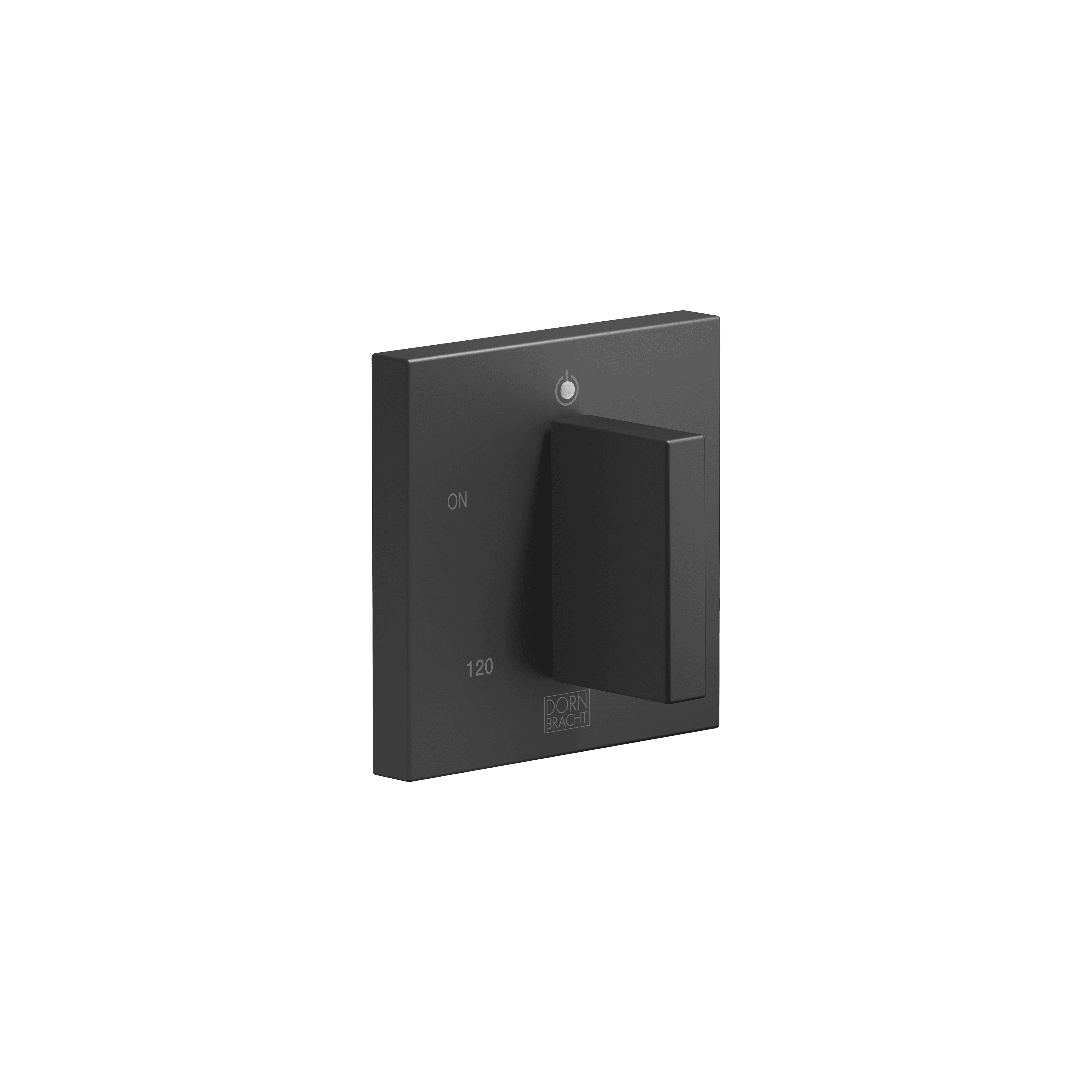 Electronic control elements for towel warmer in Matte Black