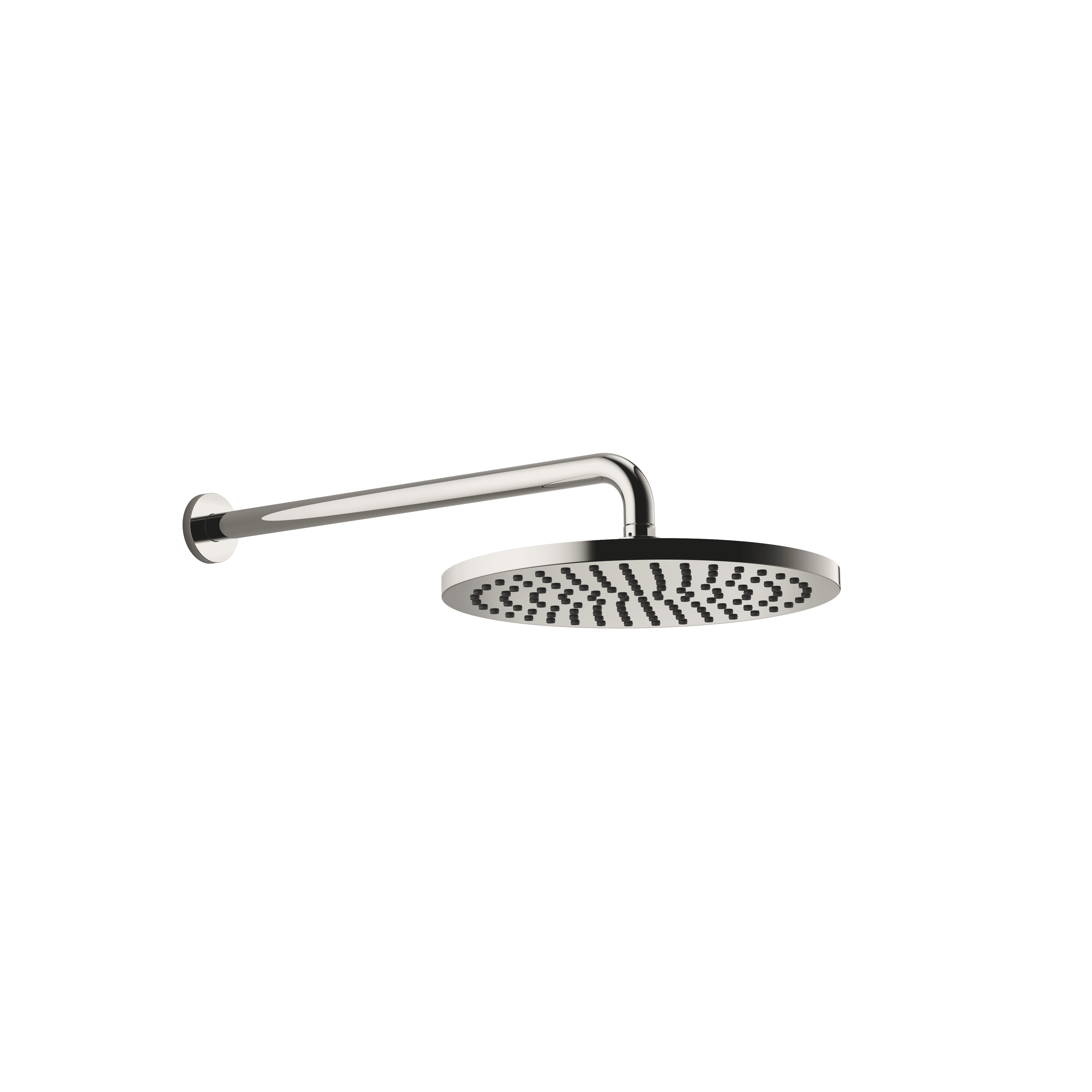 Rain shower with wall fixing 300 mm in Platinum