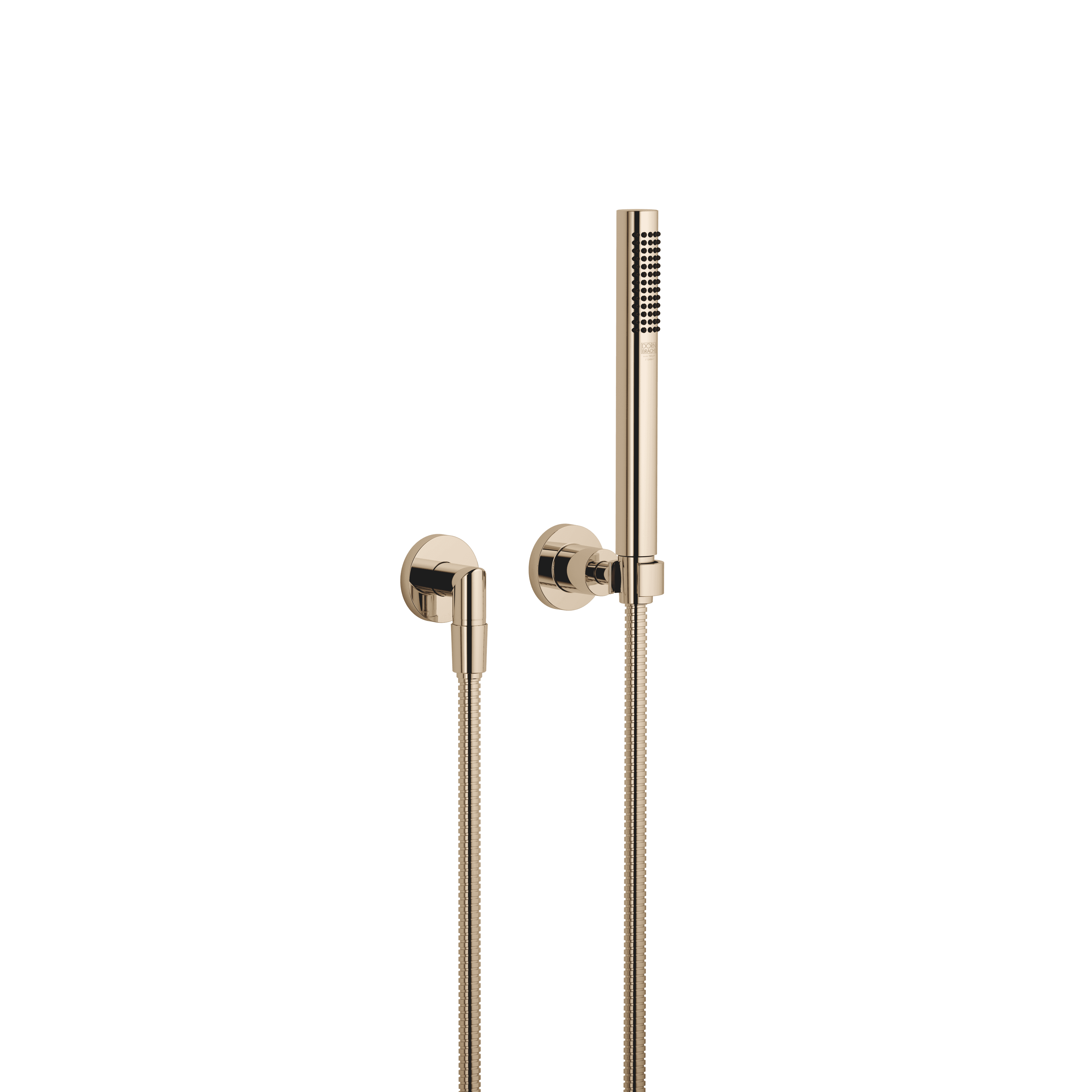 TARA Hand shower set with individual rosettes in Champagne (22kt Gold)