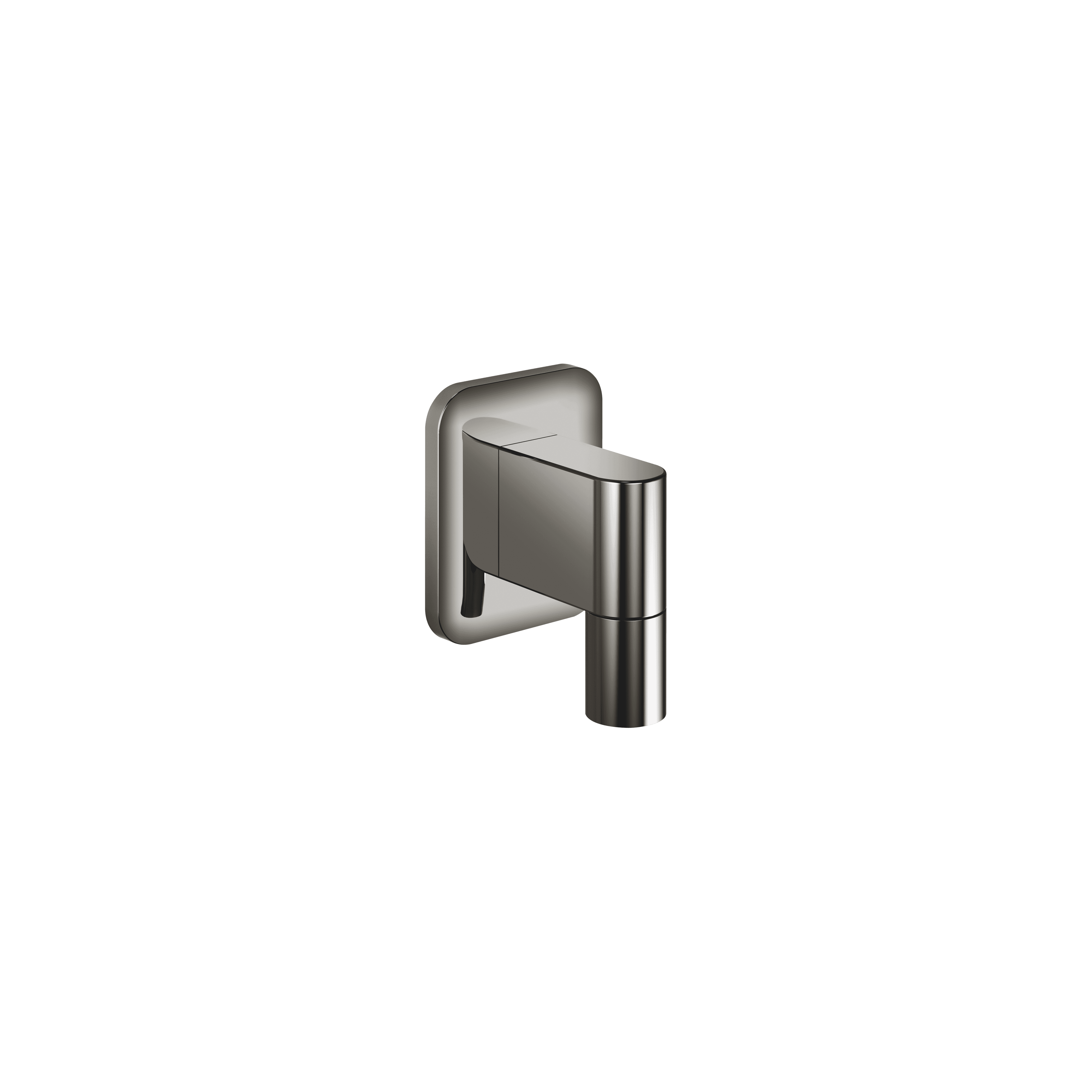 LISSÉ Wall elbow in Dark Chrome
