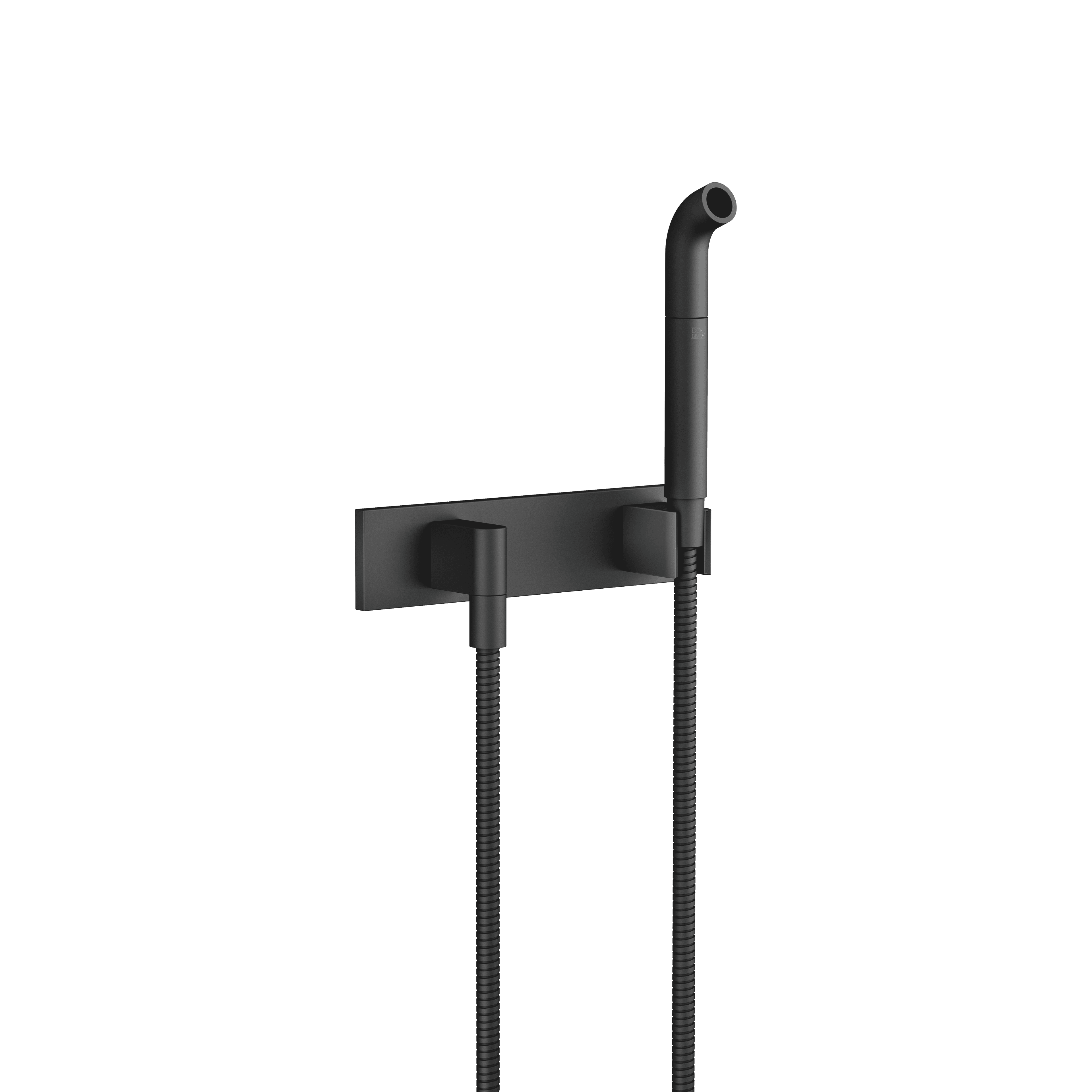 Affusion pipe with cover plate in Matte Black