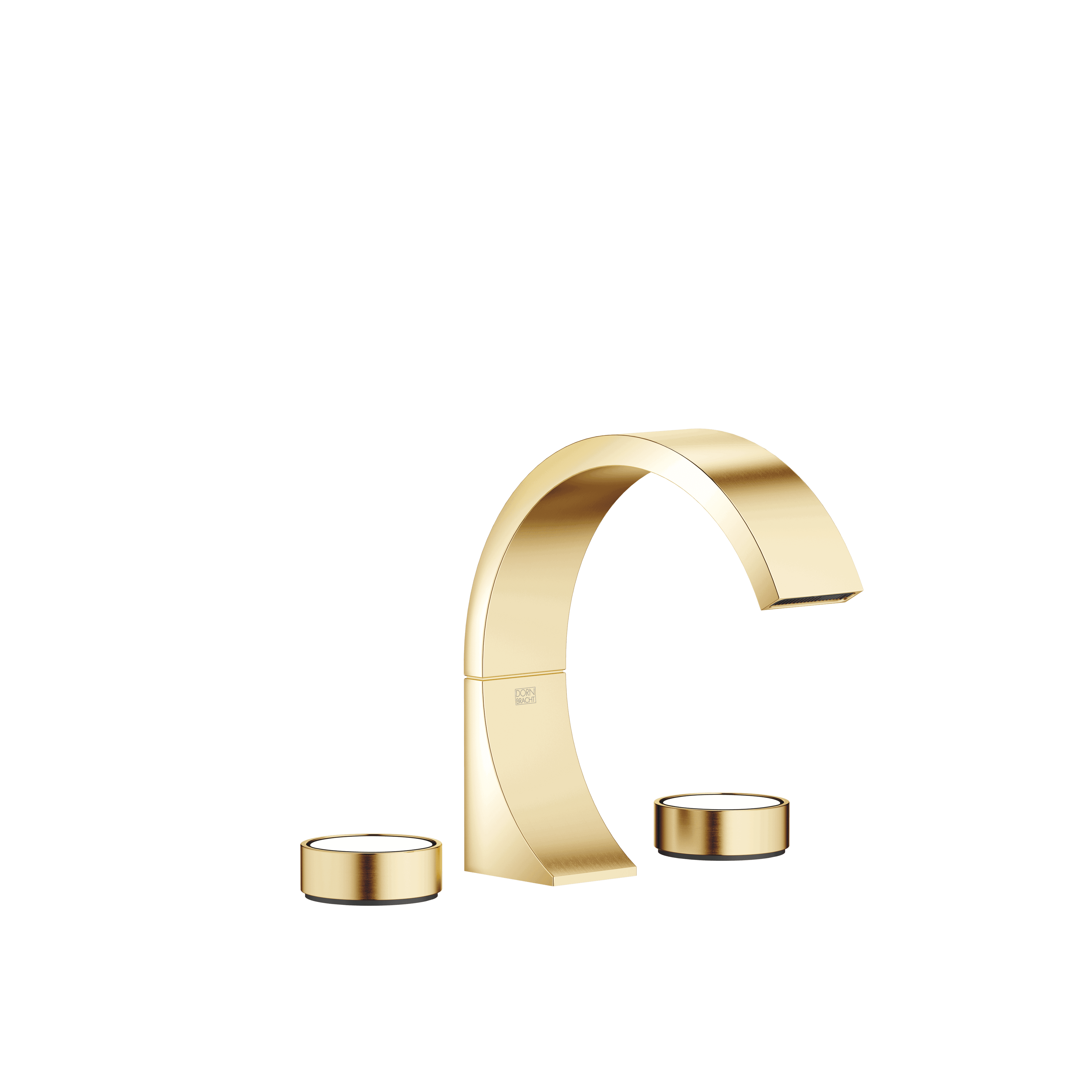 CYO Three-hole basin mixer with pop-up waste in Durabrass / Brushed Durabrass (23kt Gold)