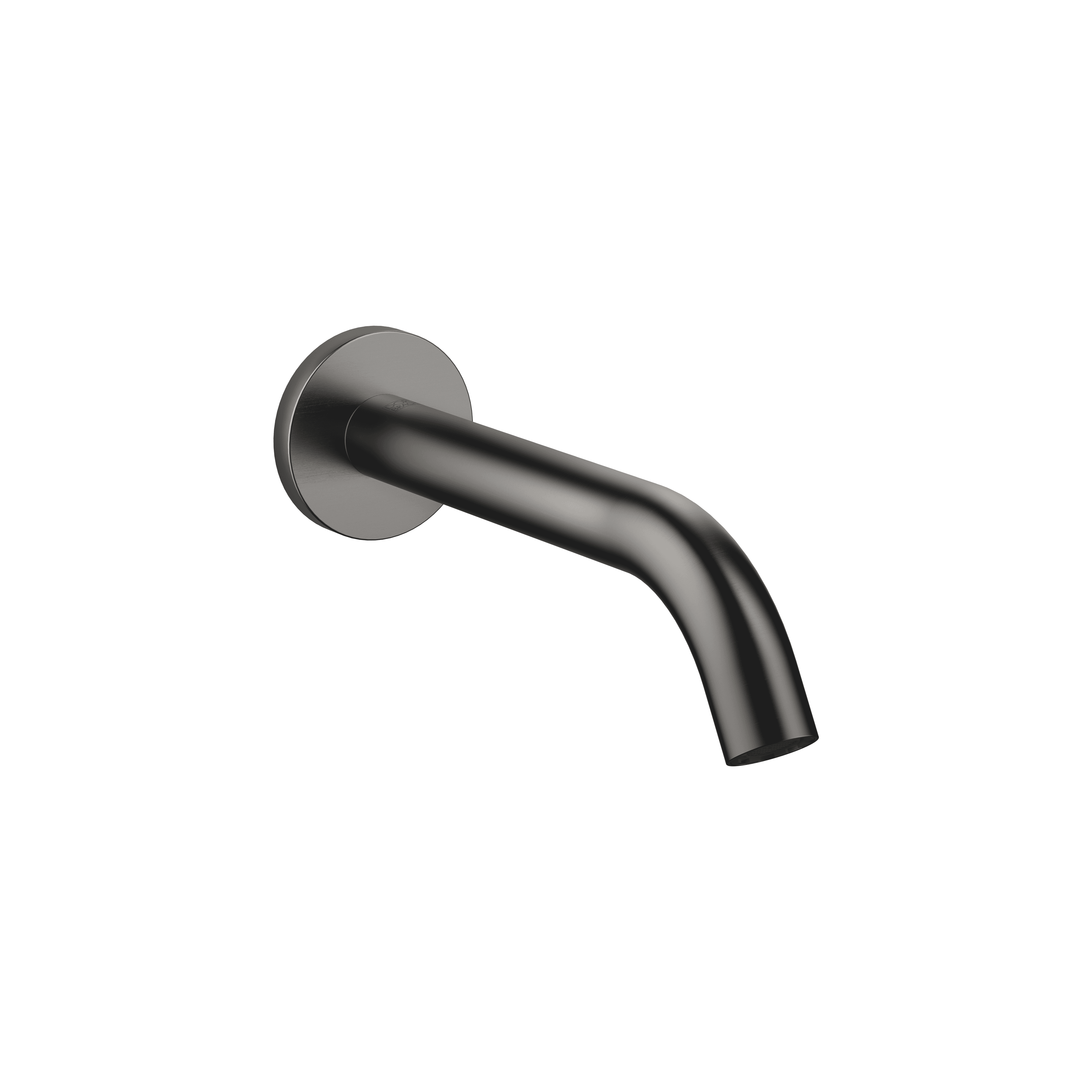META Bath spout for wall mounting in Brushed Dark Platinum