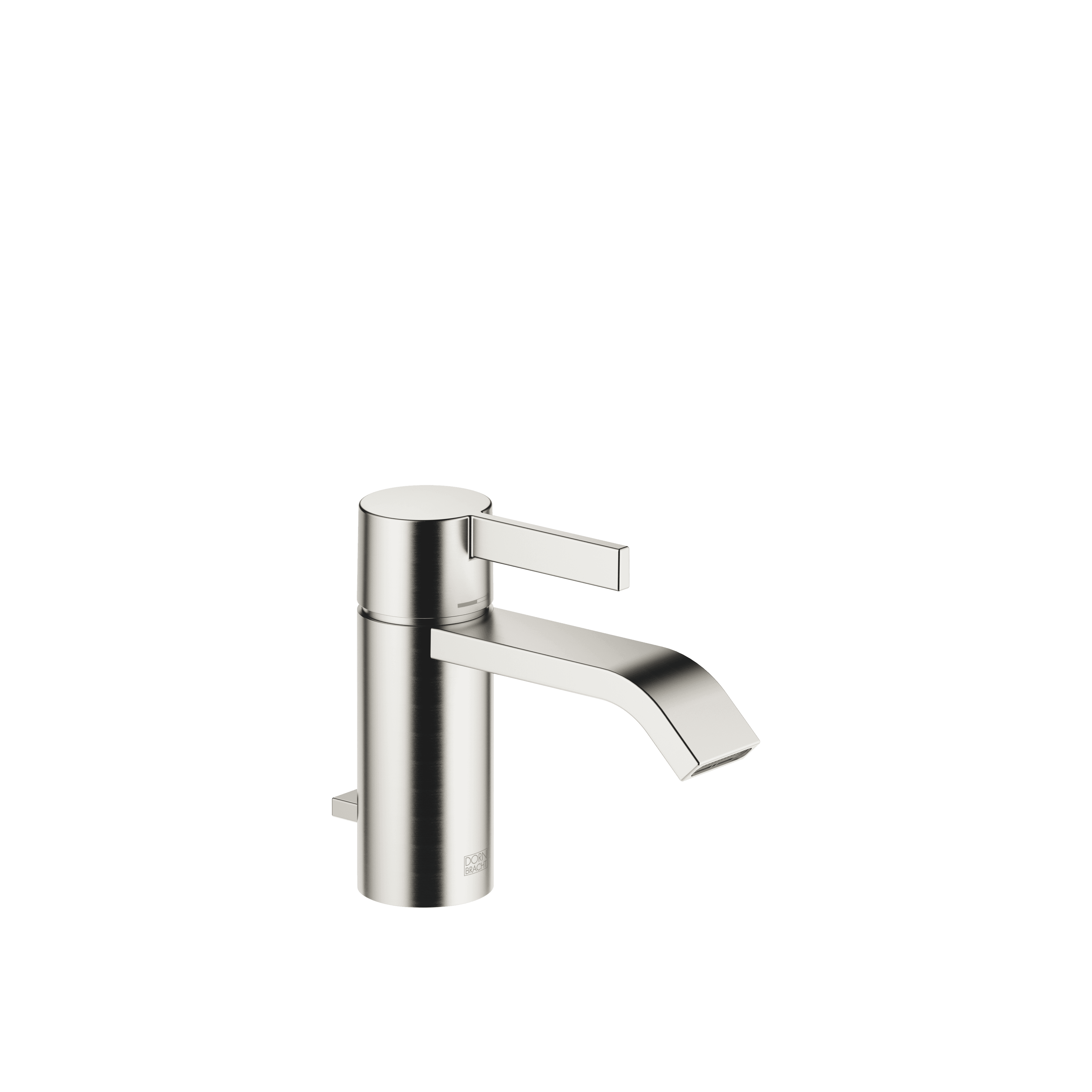 IMO Single-lever basin mixer with pop-up waste in Brushed Platinum