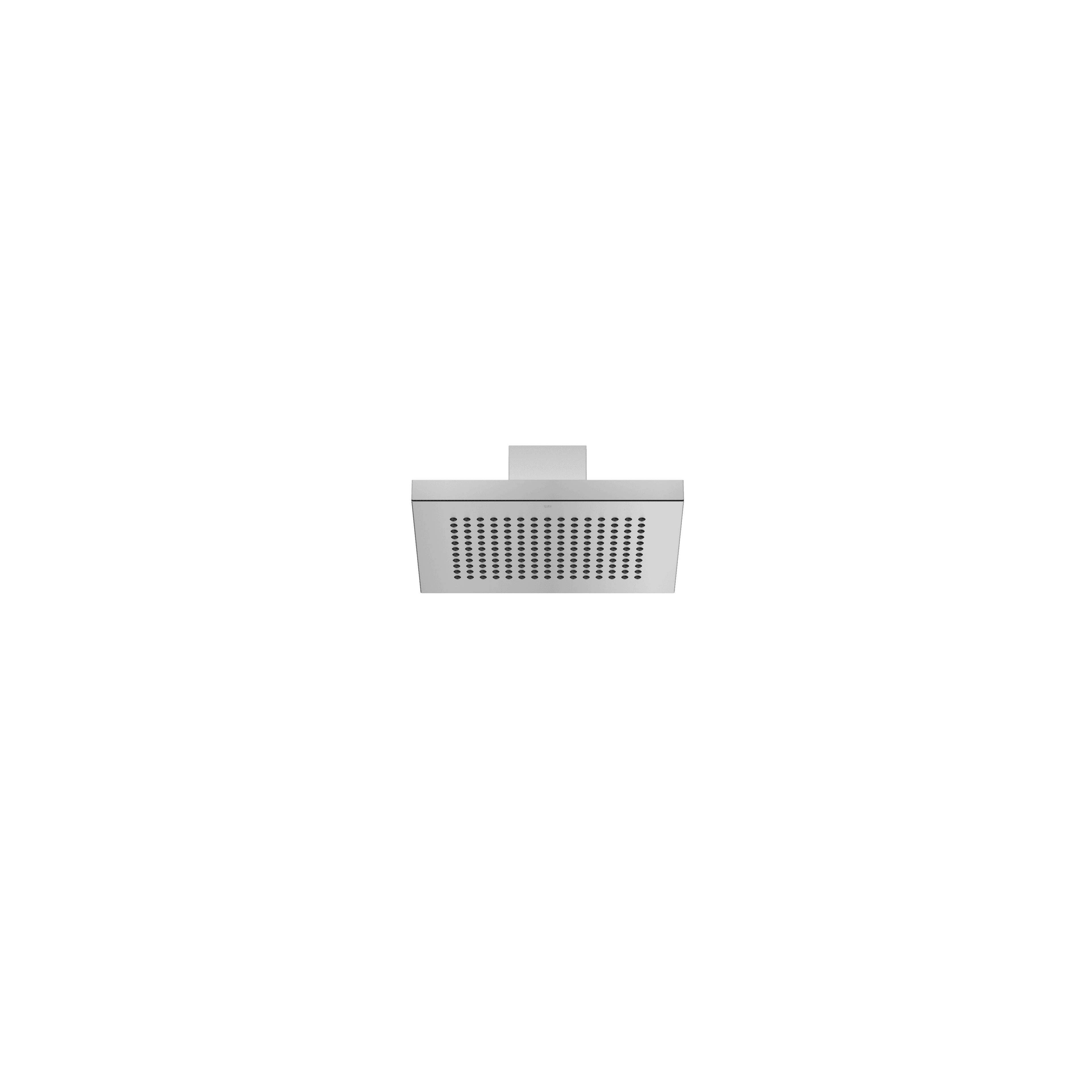 JUST RAIN Rain shower with ceiling fixing 400 x 320 mm in Brushed Stainless Steel
