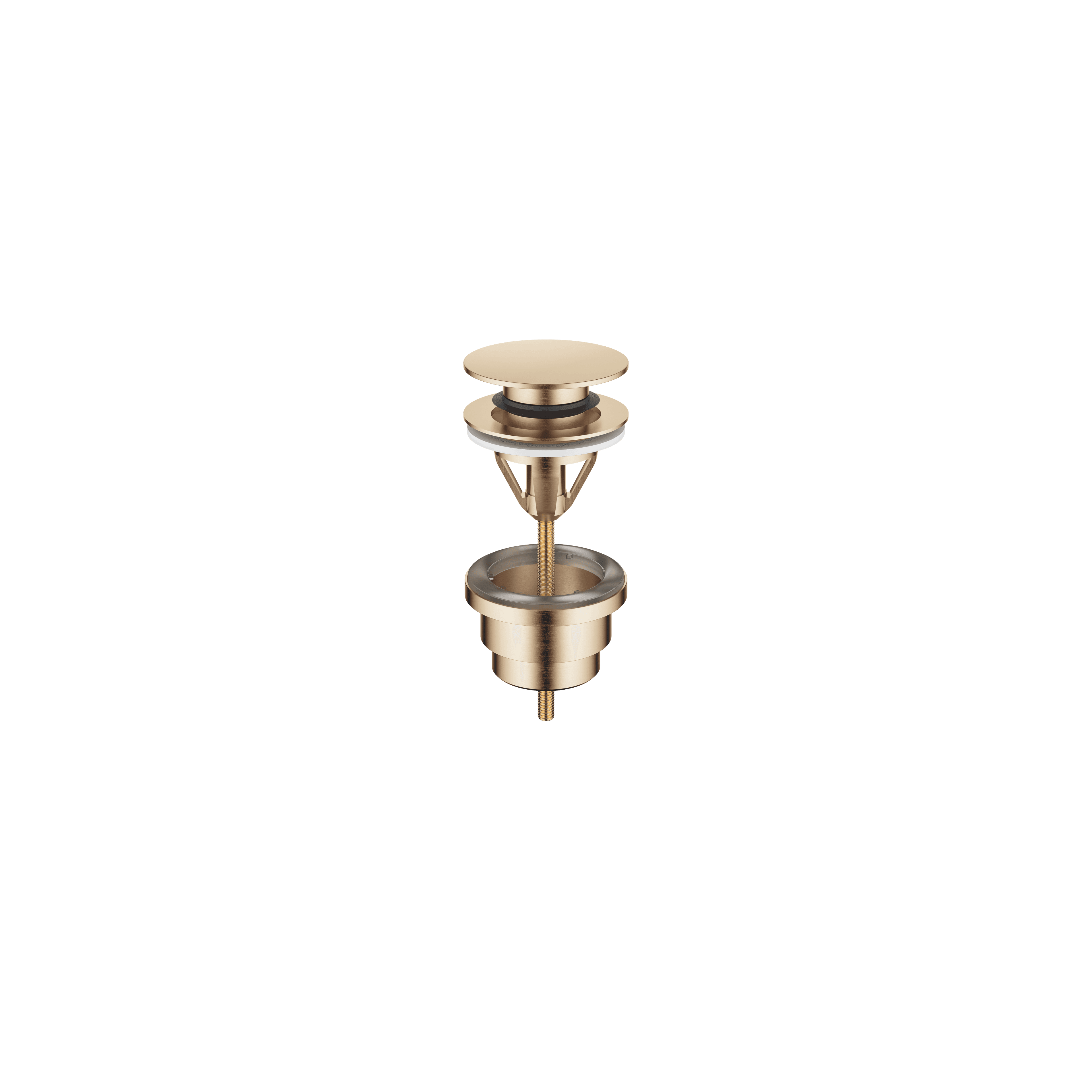 Basin Waste with push fastening 1 1/4" in Brushed Champagne (22kt Gold)