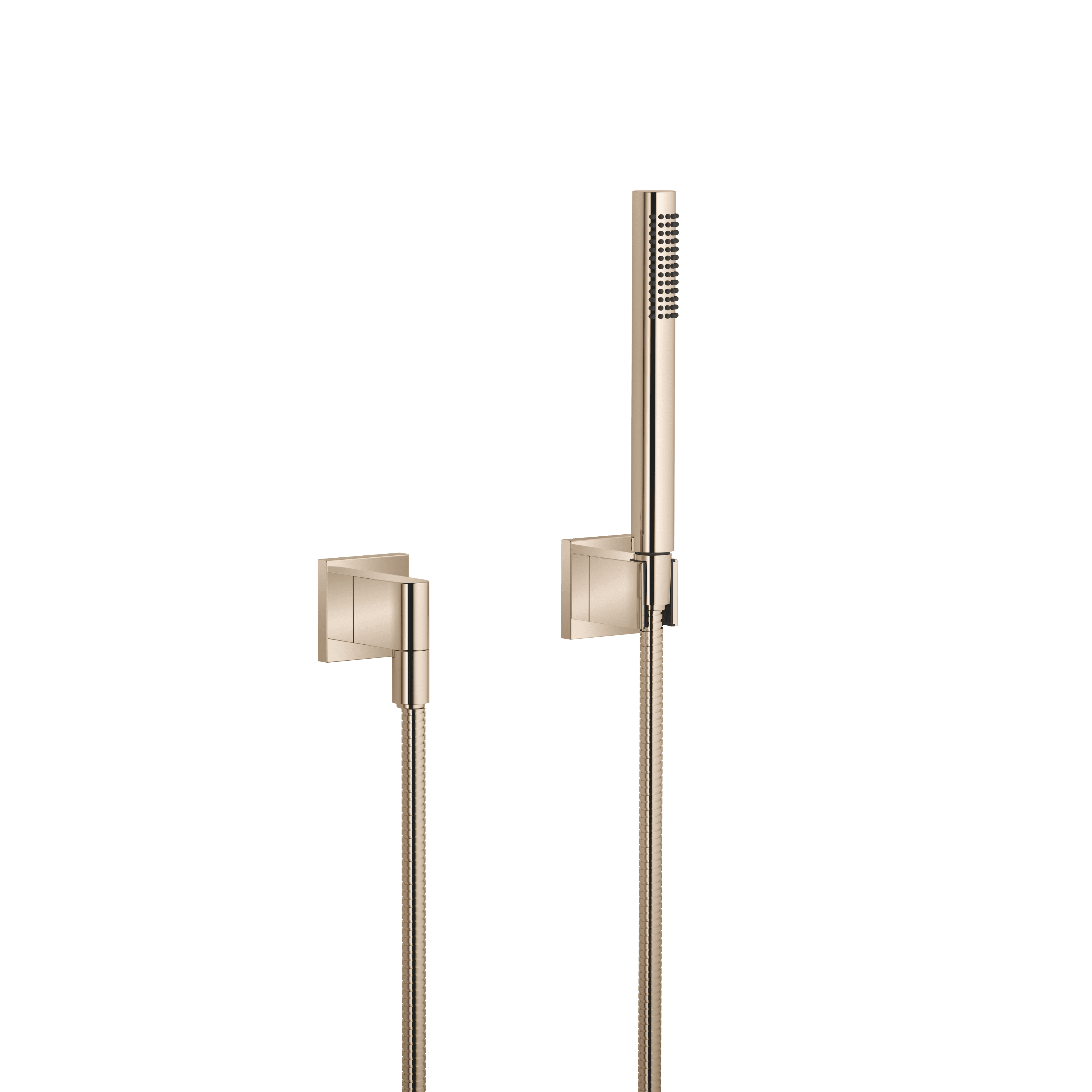 Hand shower set with individual rosettes FlowReduce in Champagne (22kt Gold)