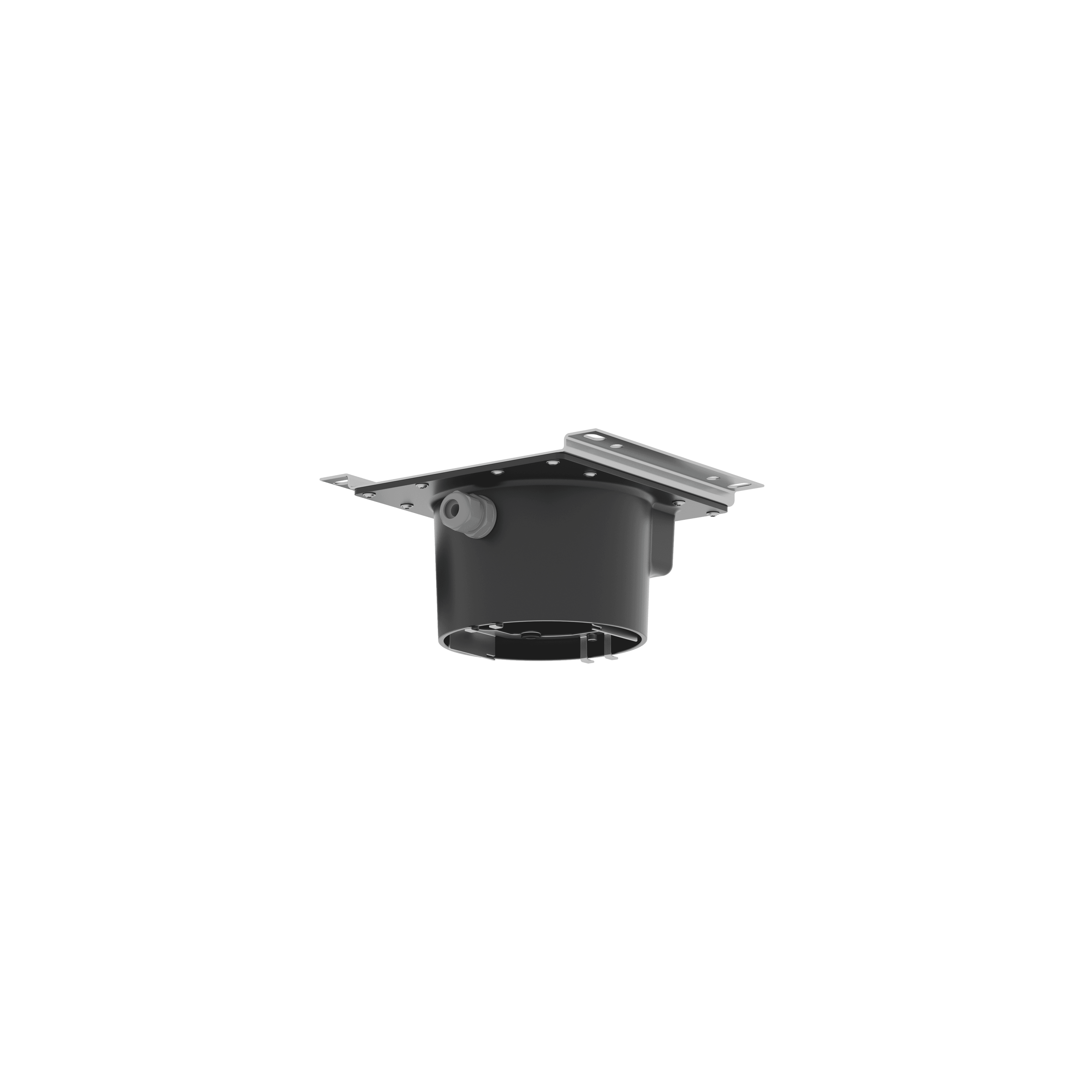 Concealed ceiling installation box for surface-mounted ceiling installation with light - in Standard finish