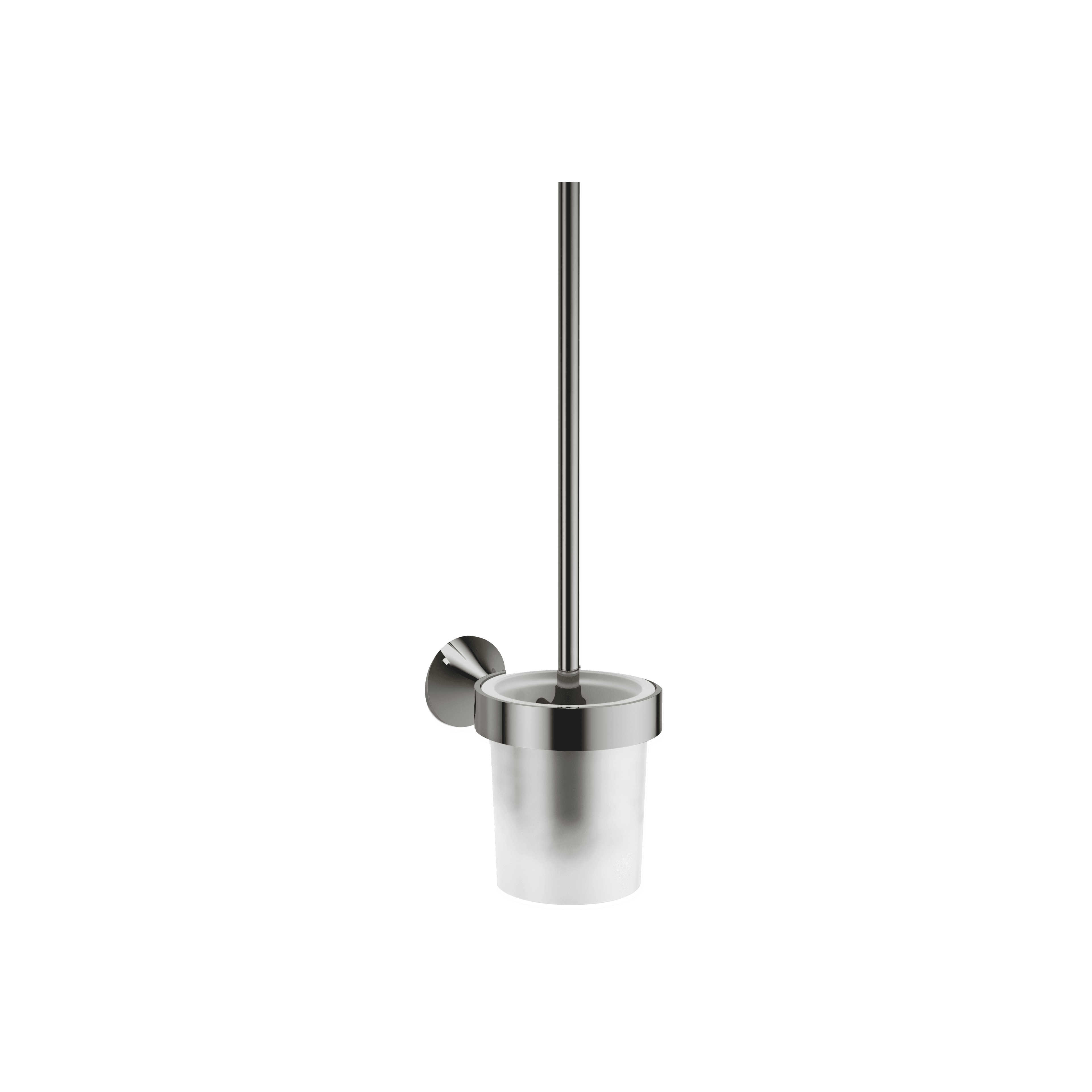 VAIA Toilet brush set wall model in Dark Chrome