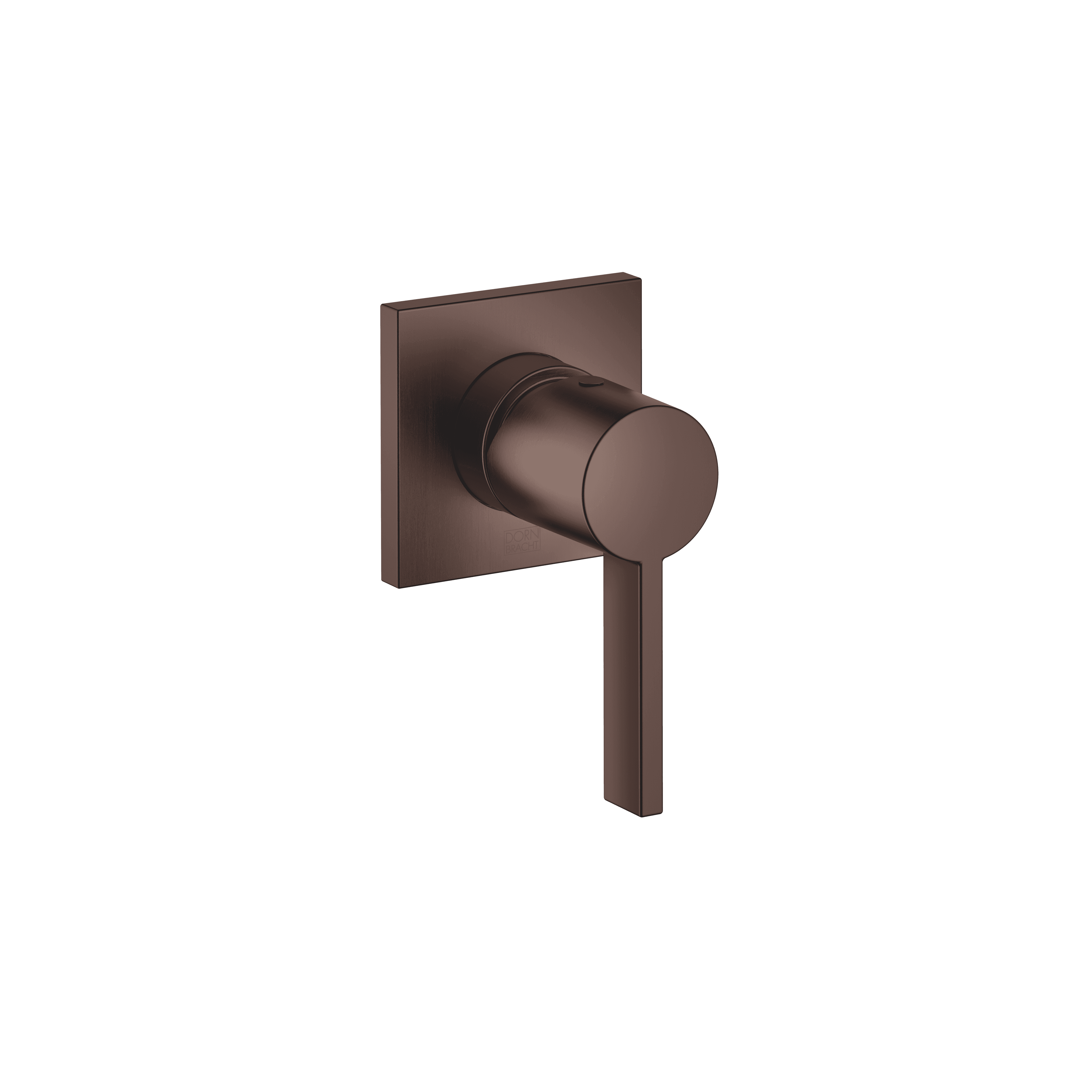 Concealed single-lever mixer with cover plate in Brushed Dark Bronze (PVD)
