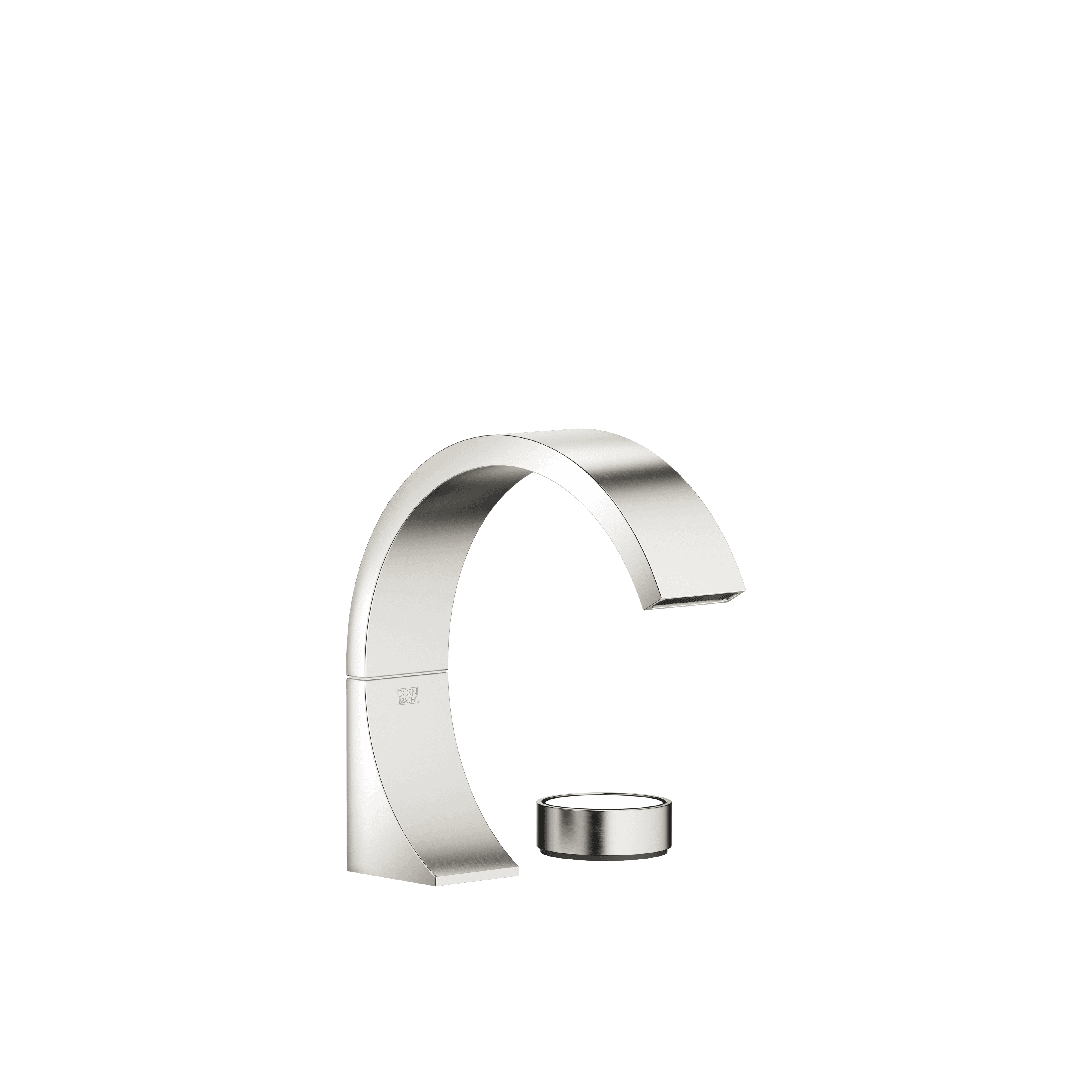 CYO Two-hole basin mixer without pop-up waste in Platinum / Brushed Platinum