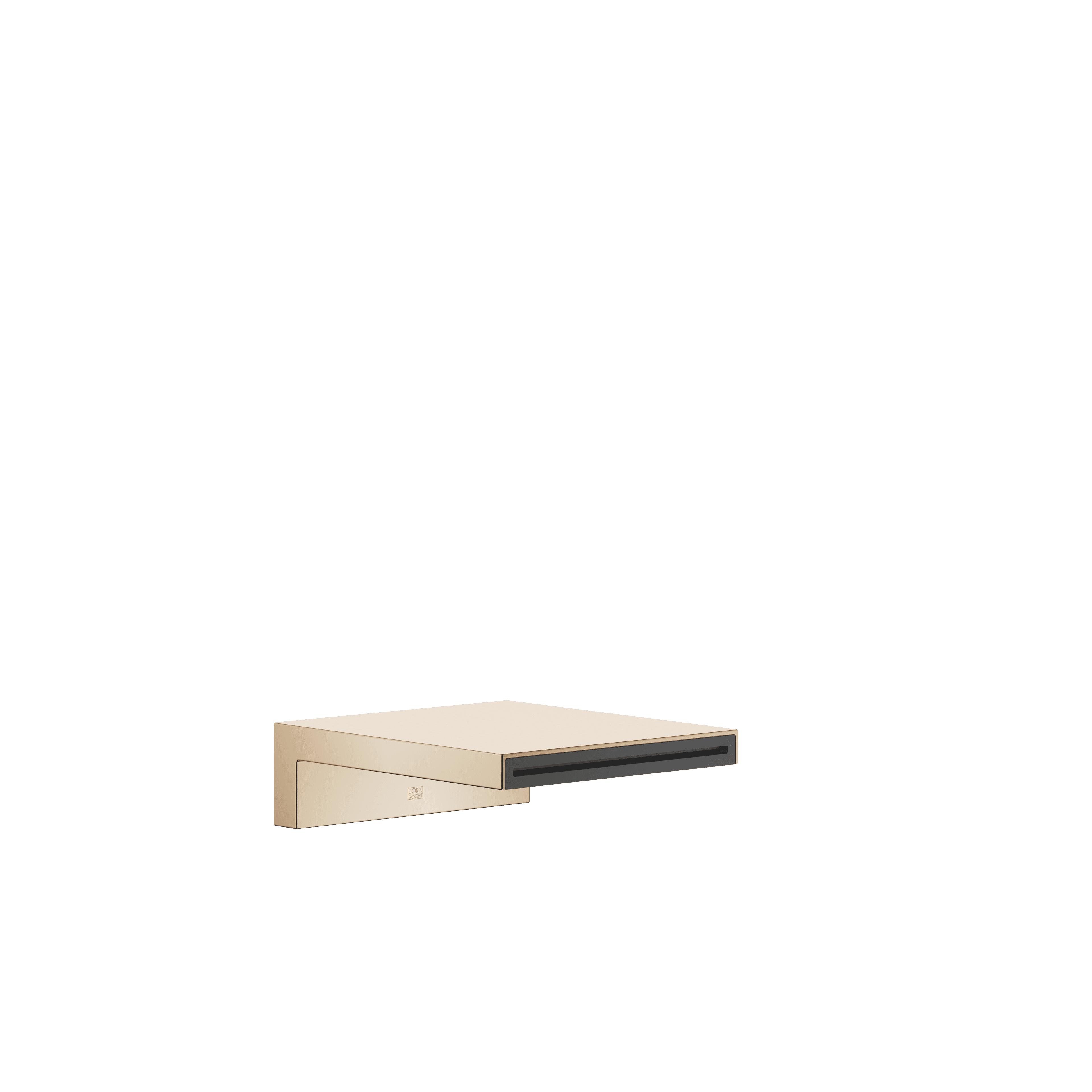 Bath cascade spout for wall mounting in Brushed Champagne (22kt Gold)