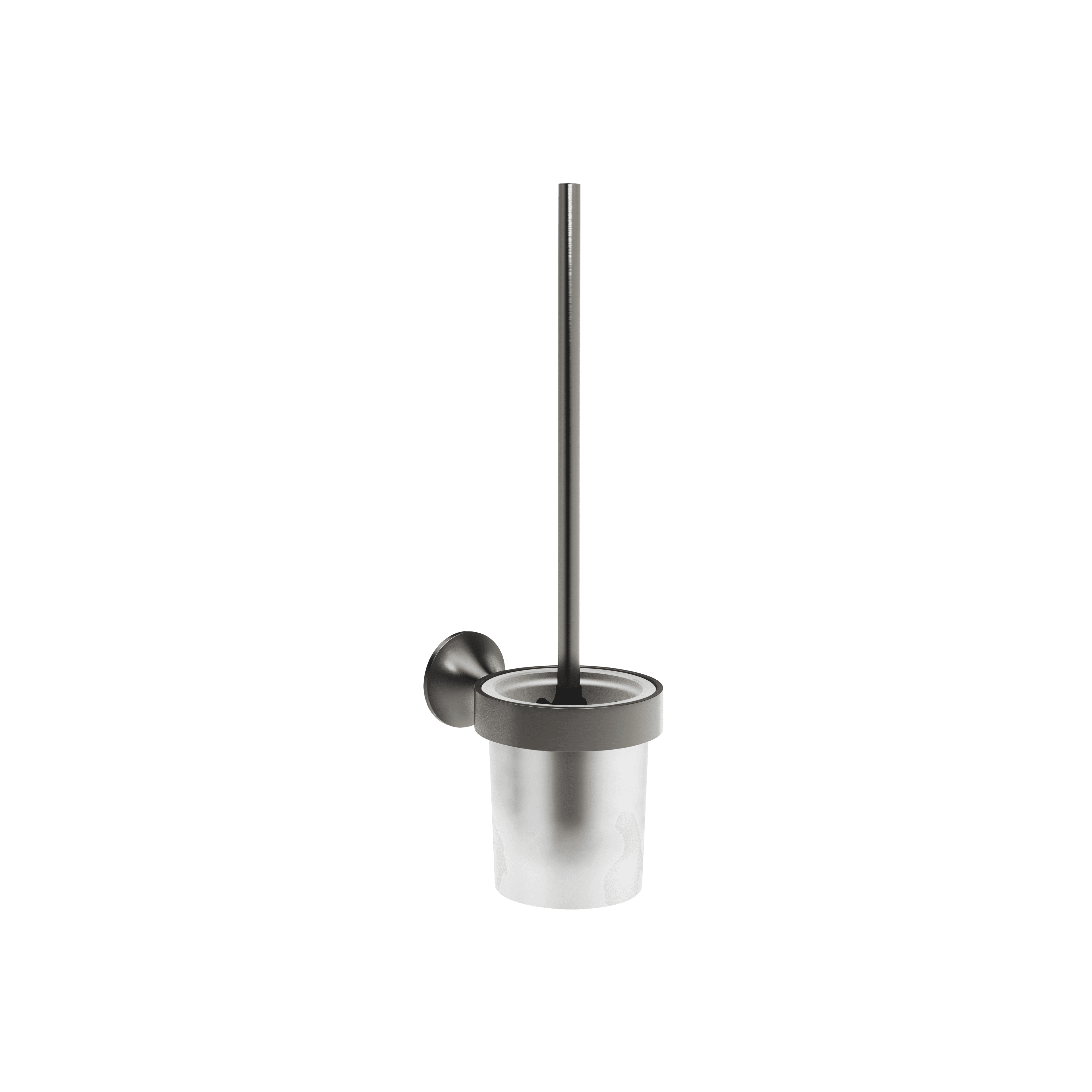 VAIA Toilet brush set wall model in Brushed Dark Platinum