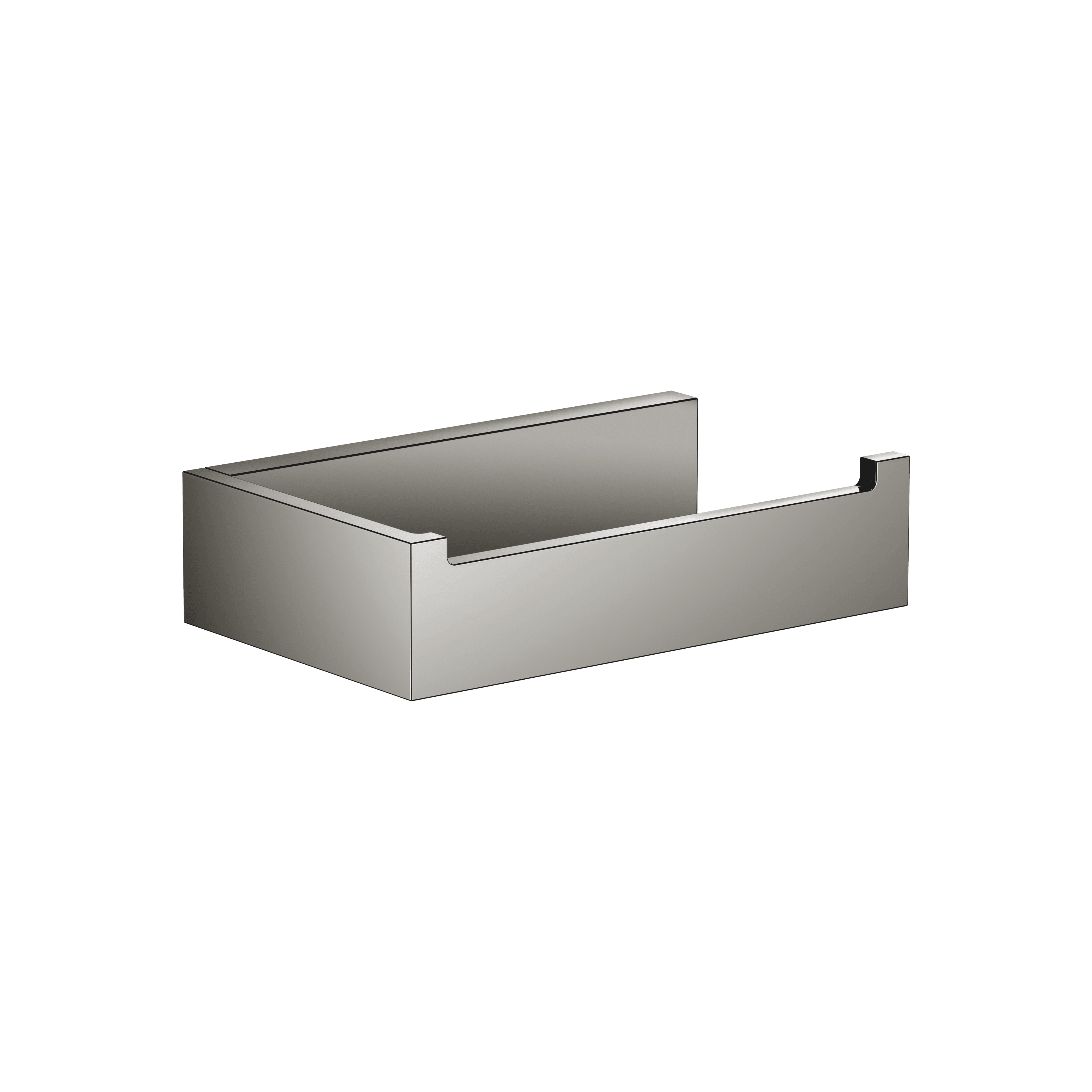 Tissue holder without cover in Dark Chrome
