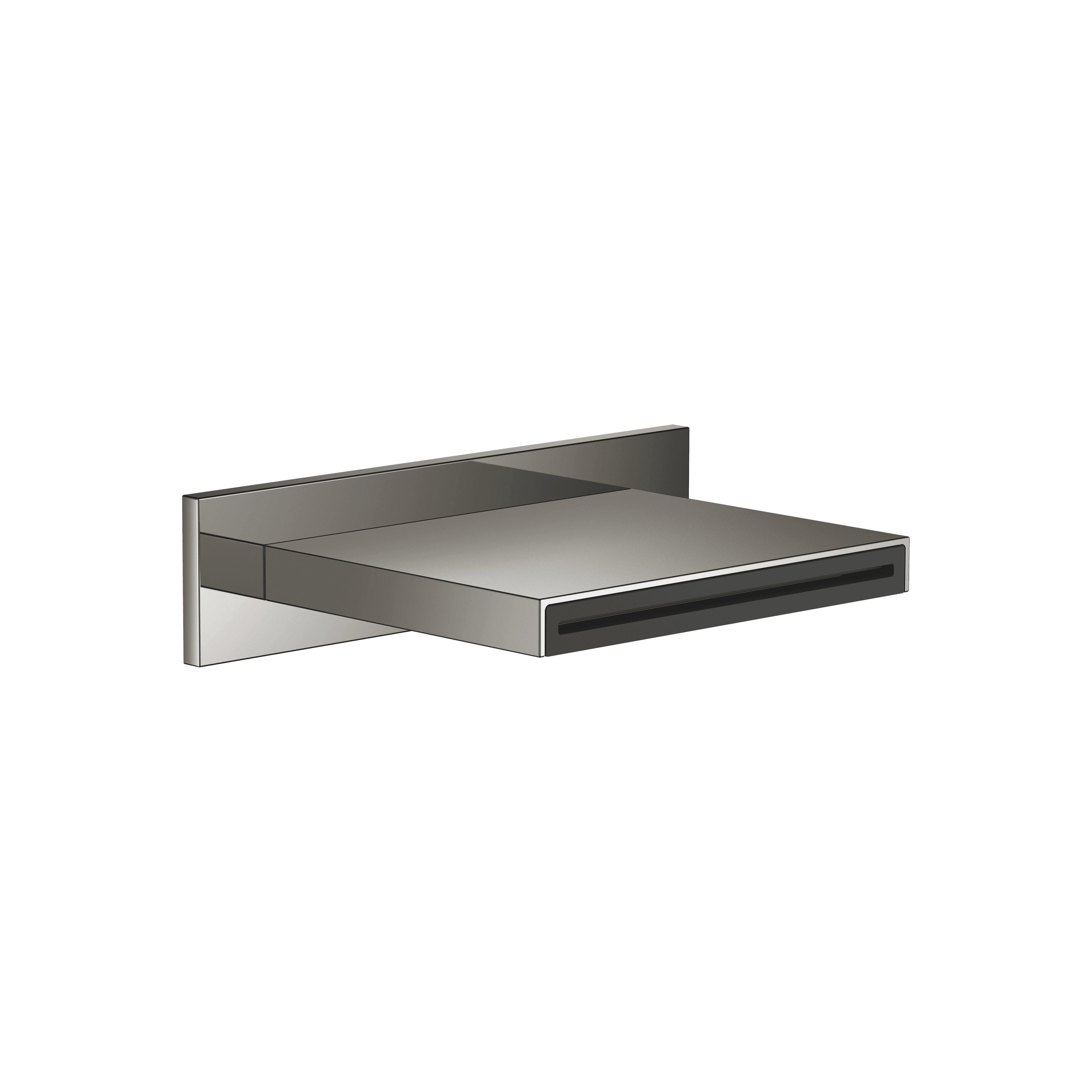 WATER SHEET Cascade spout for wall mounting in Dark Chrome