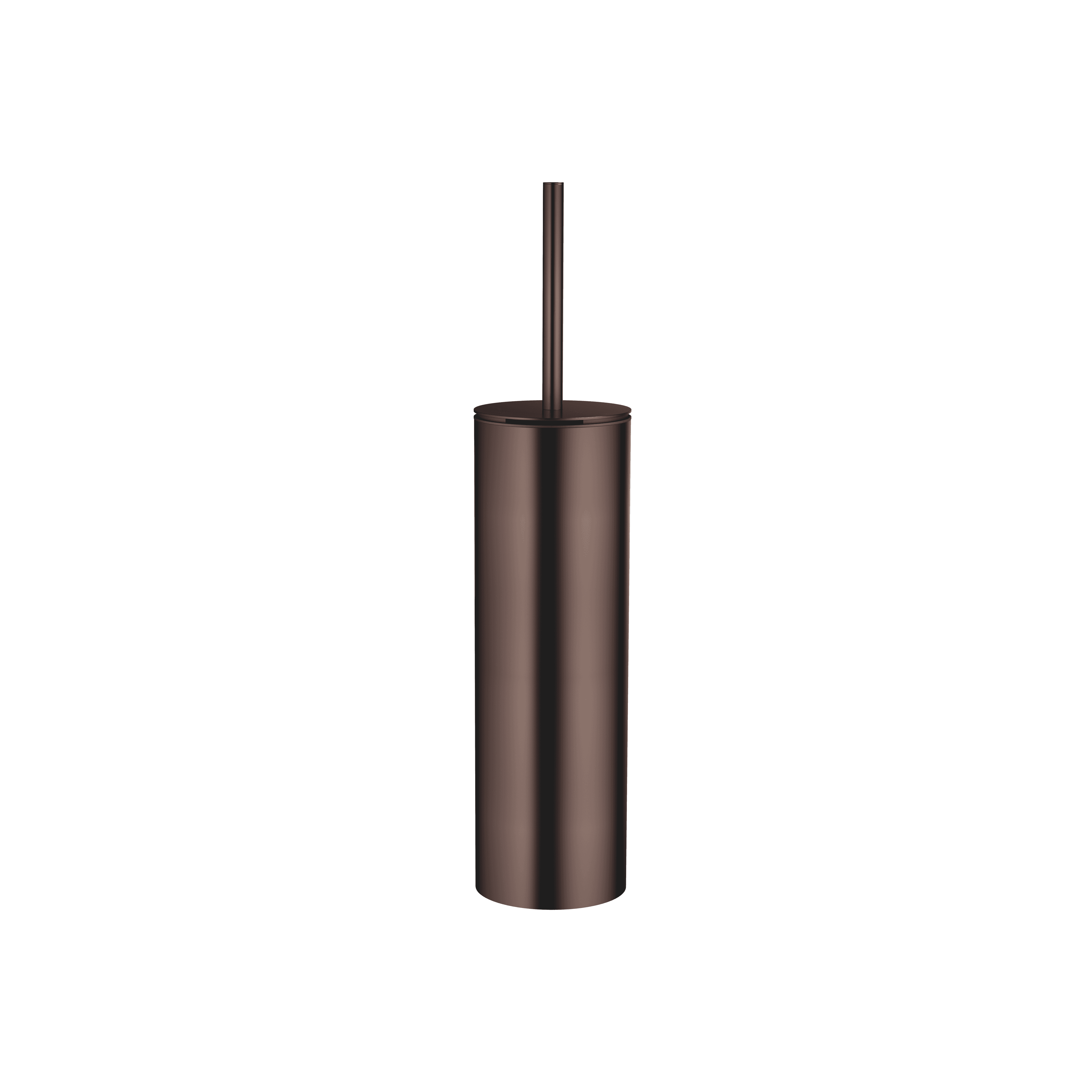 Toilet brush set free-standing model in Brushed Dark Bronze (PVD)
