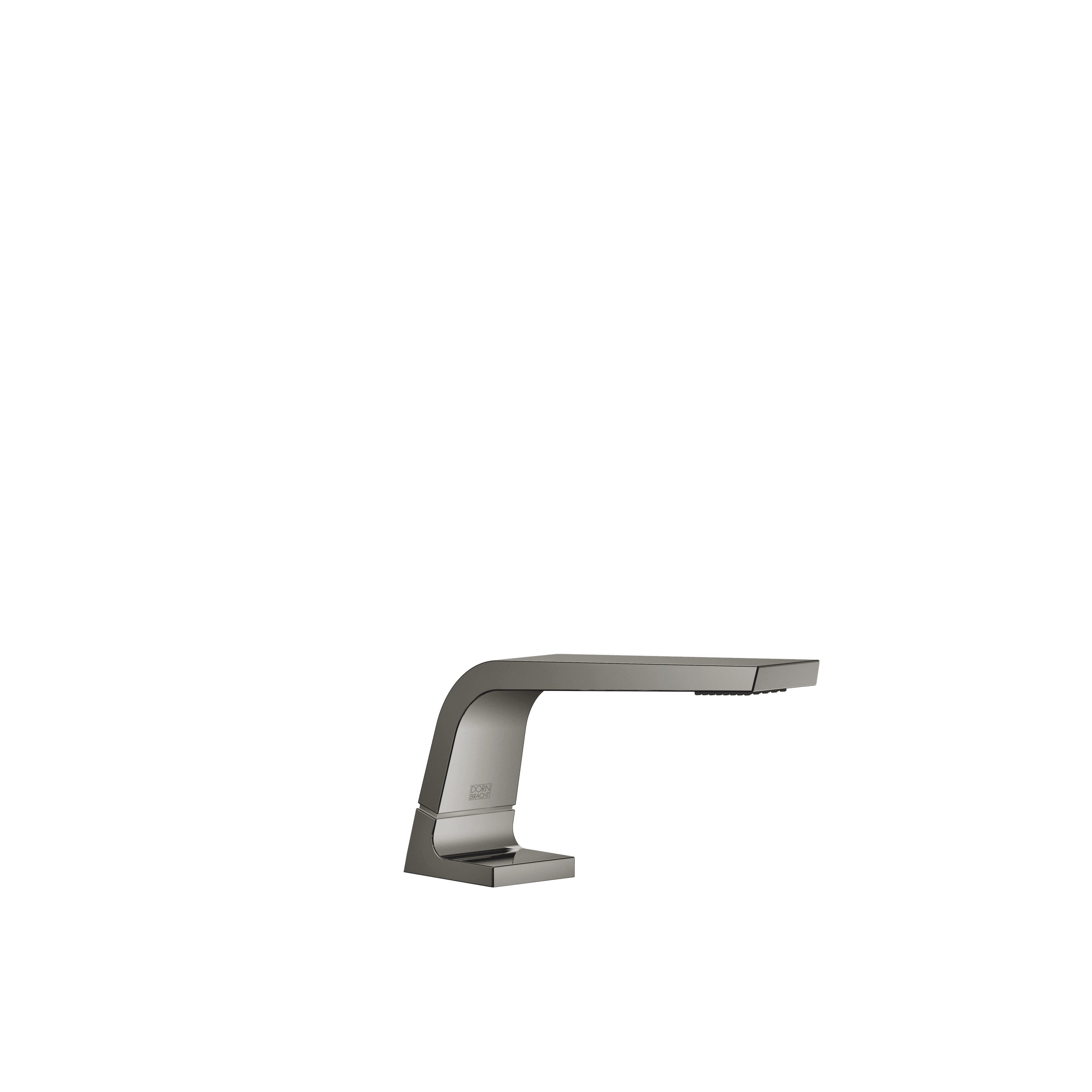 CL.1 Deck-mounted basin spout without pop-up waste in Dark Chrome