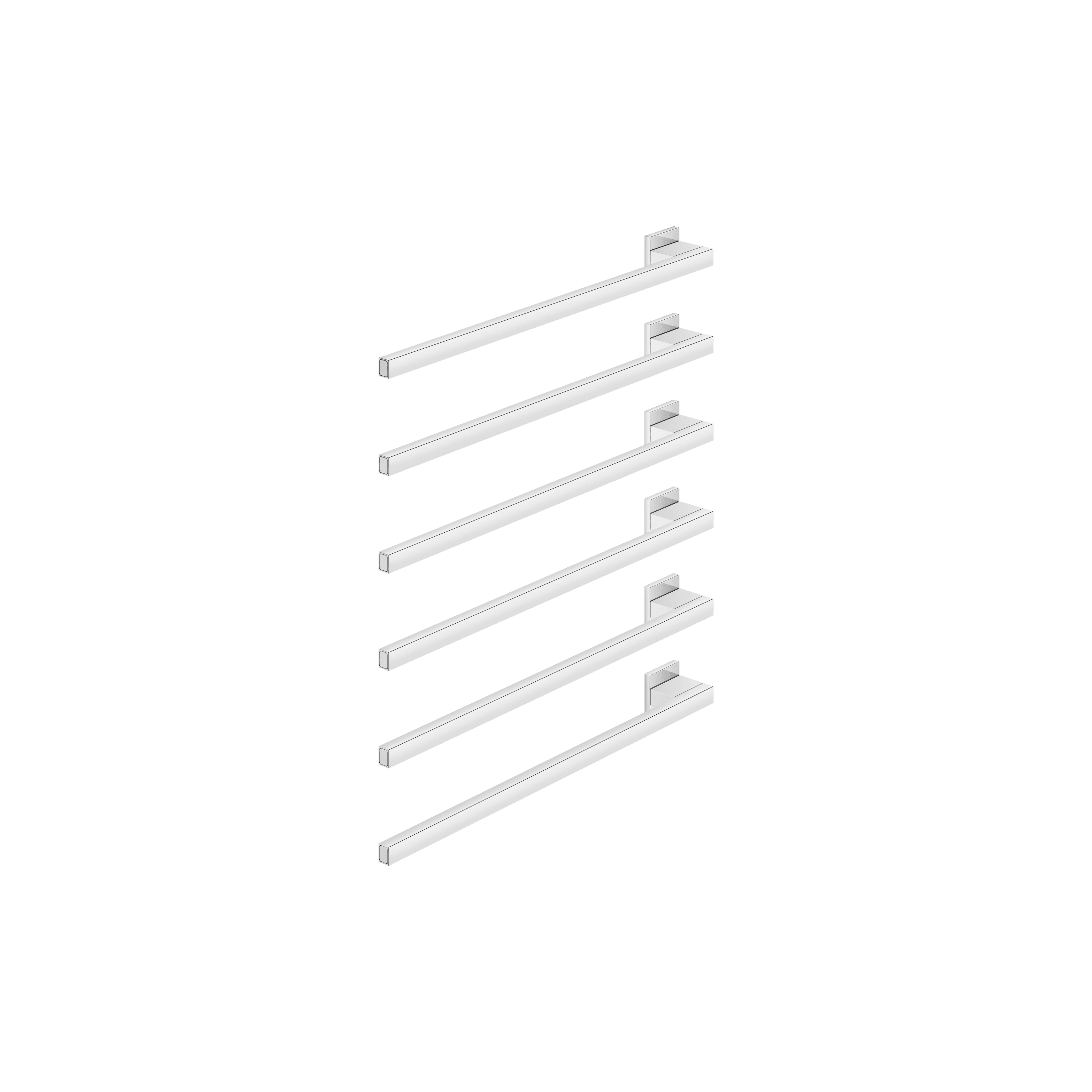 Towel warmer , 6-fold , projection left , without control element in Chrome