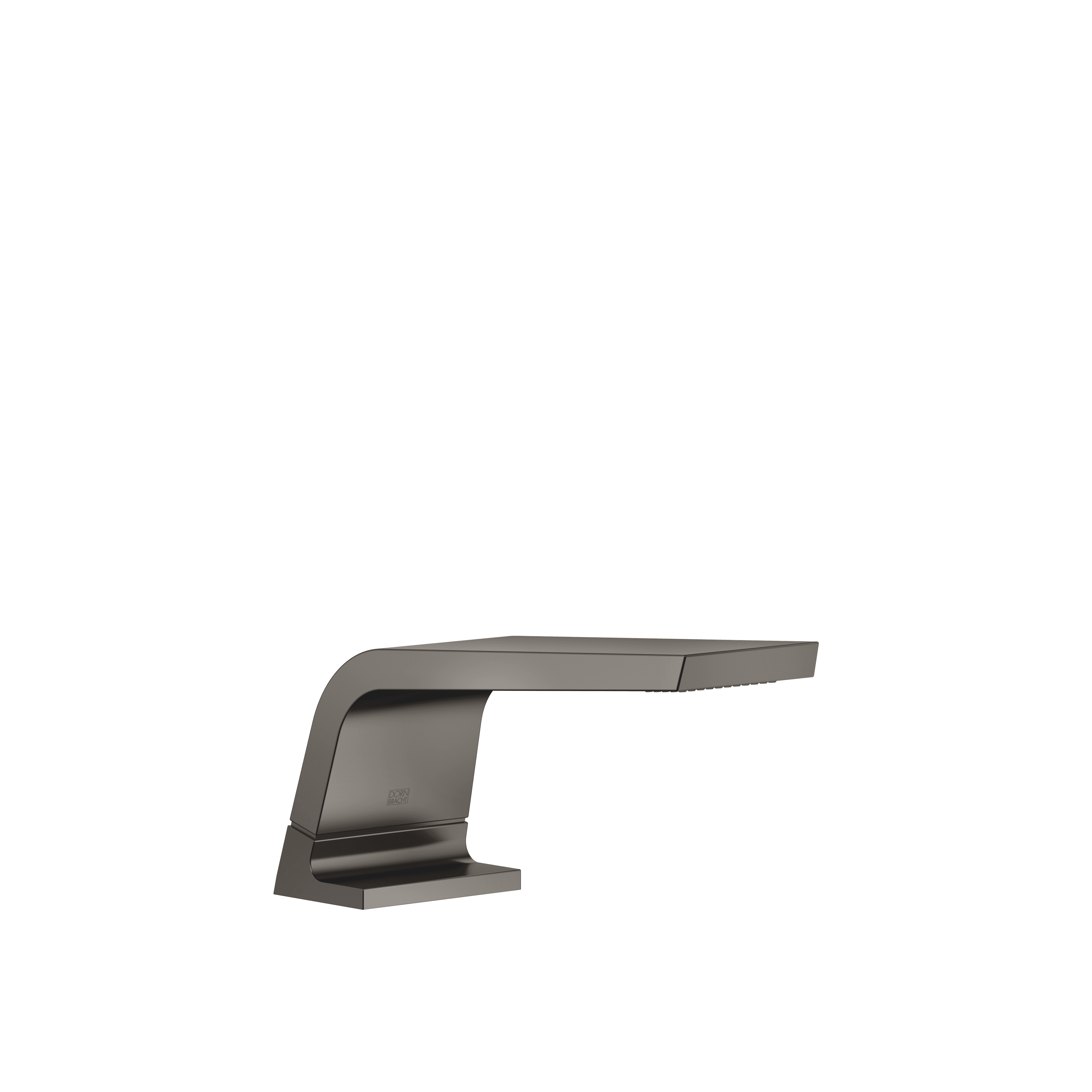 CL.1 Bath spout without diverter for deck mounting in Brushed Dark Platinum