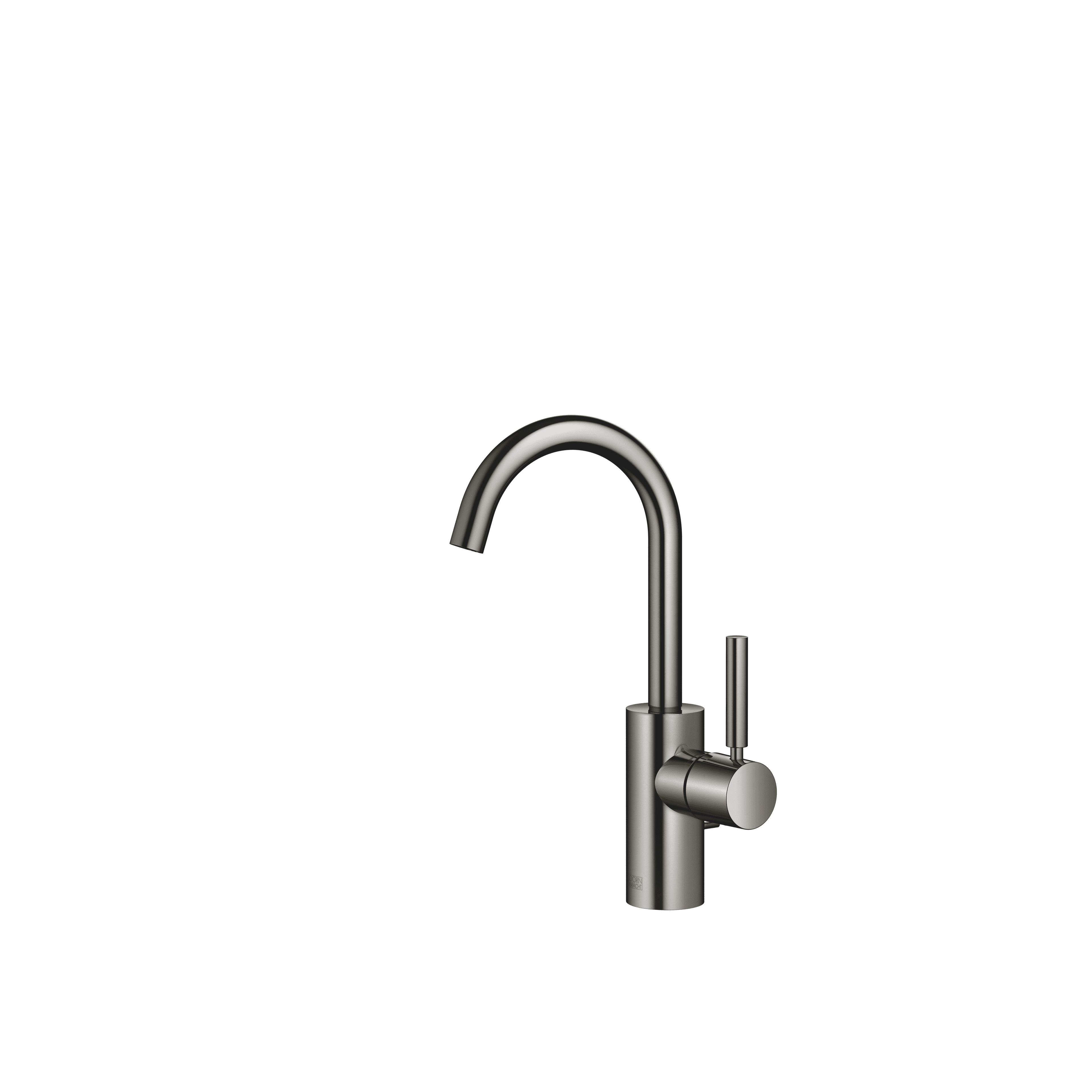 META Single-lever basin mixer with pop-up waste in Dark Chrome