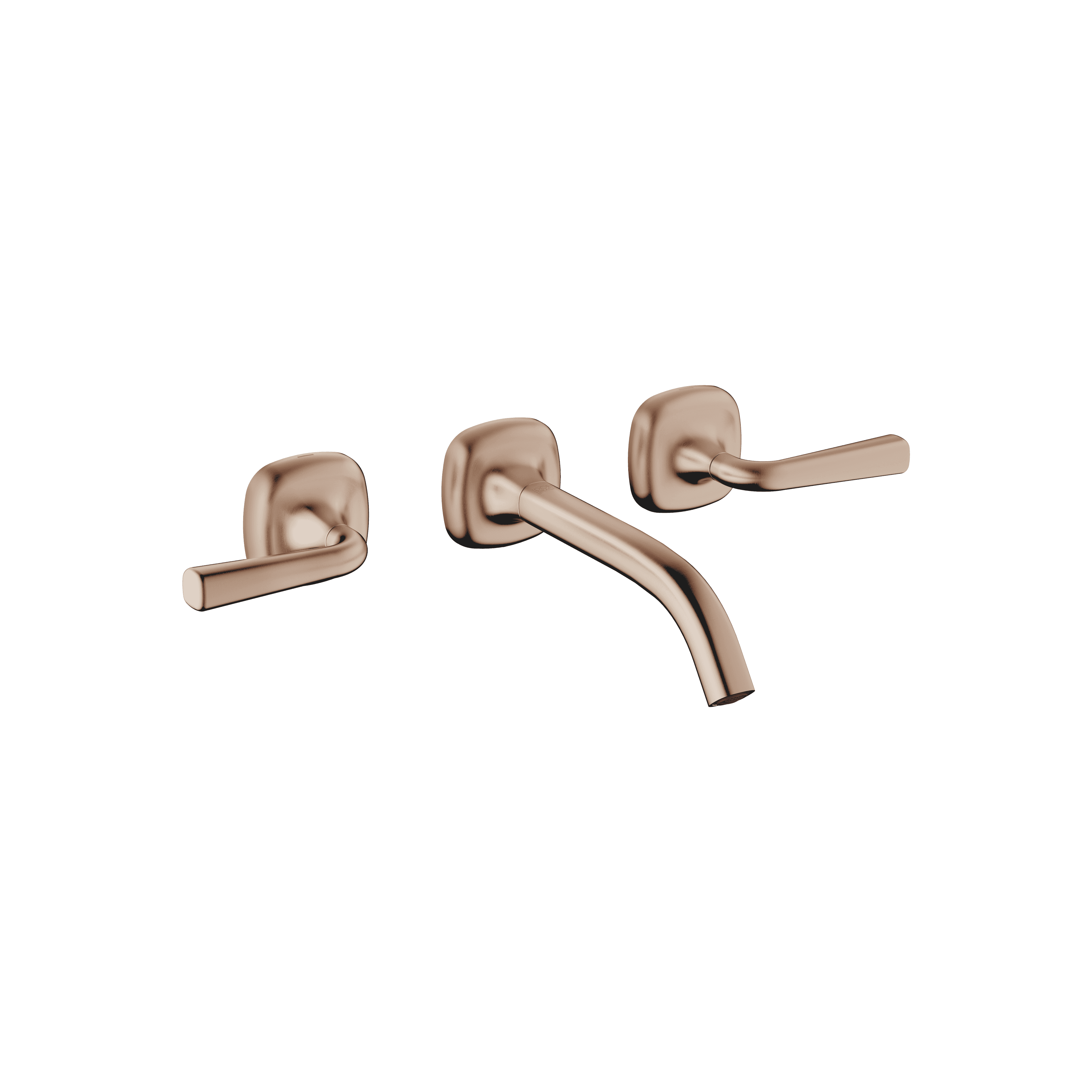 COYA Wall-mounted basin mixer without pop-up waste in Brushed Bronze (PVD)