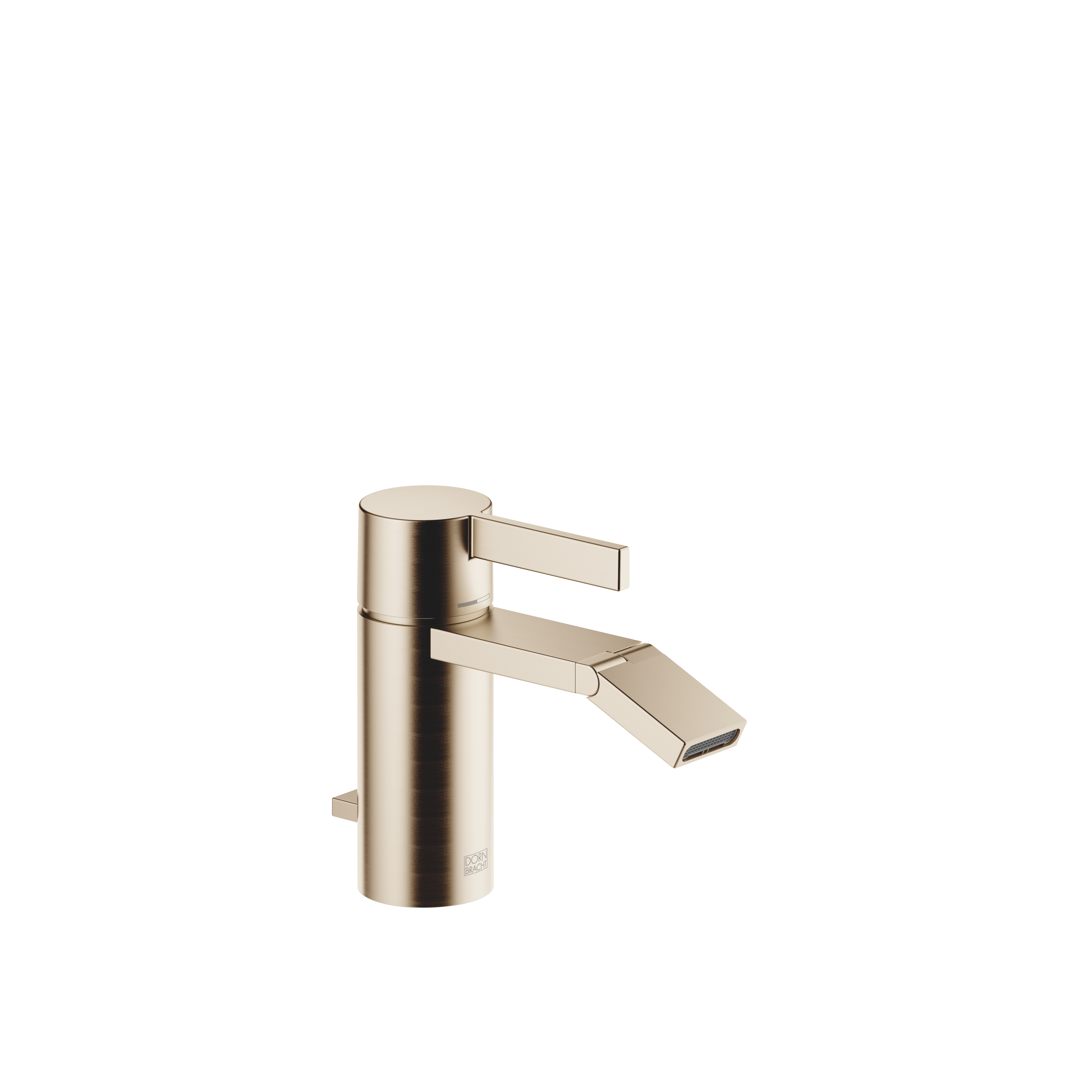 IMO Single-lever bidet mixer with pop-up waste in Brushed Light Gold (PVD)