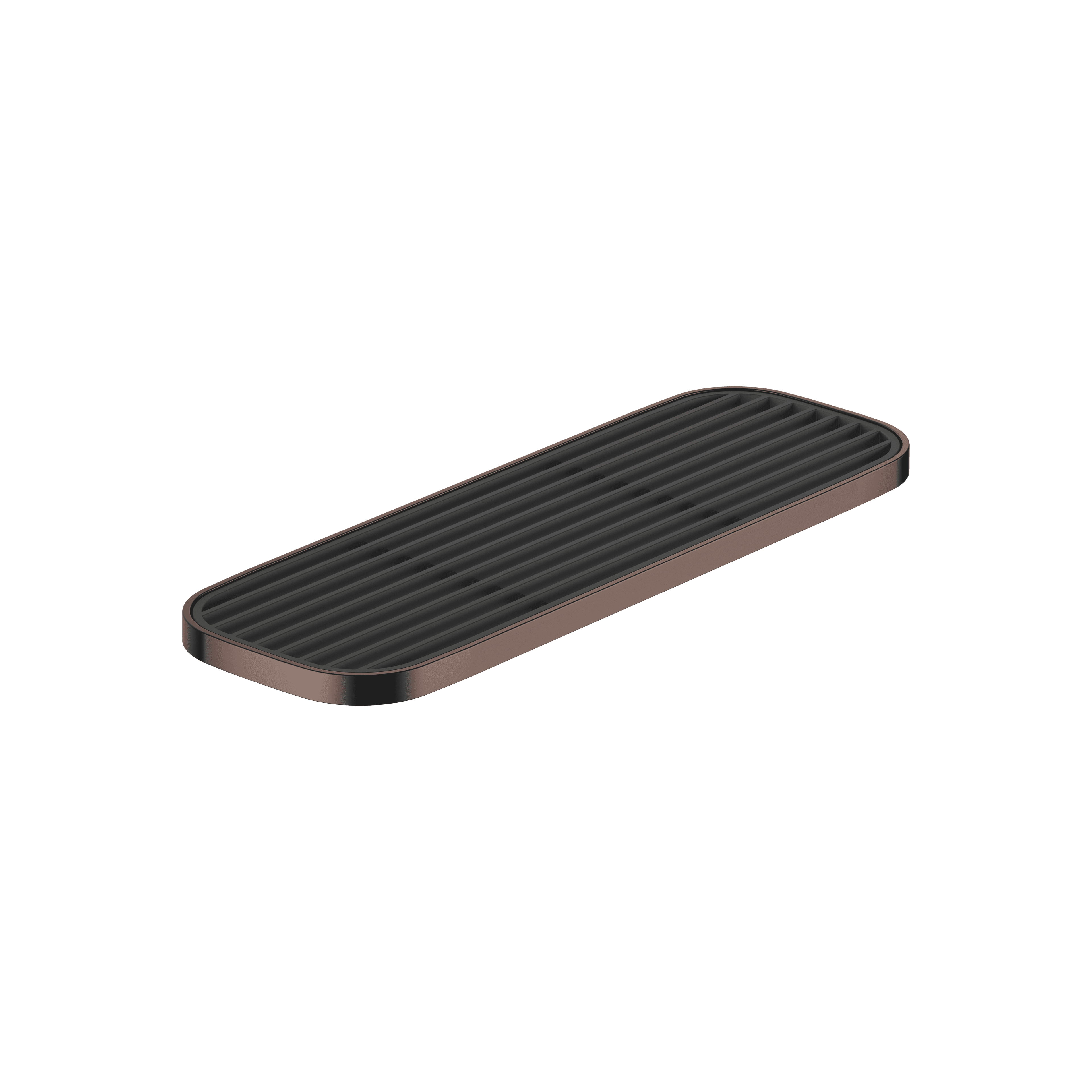 Shelf wall model in Brushed Dark Bronze (PVD)
