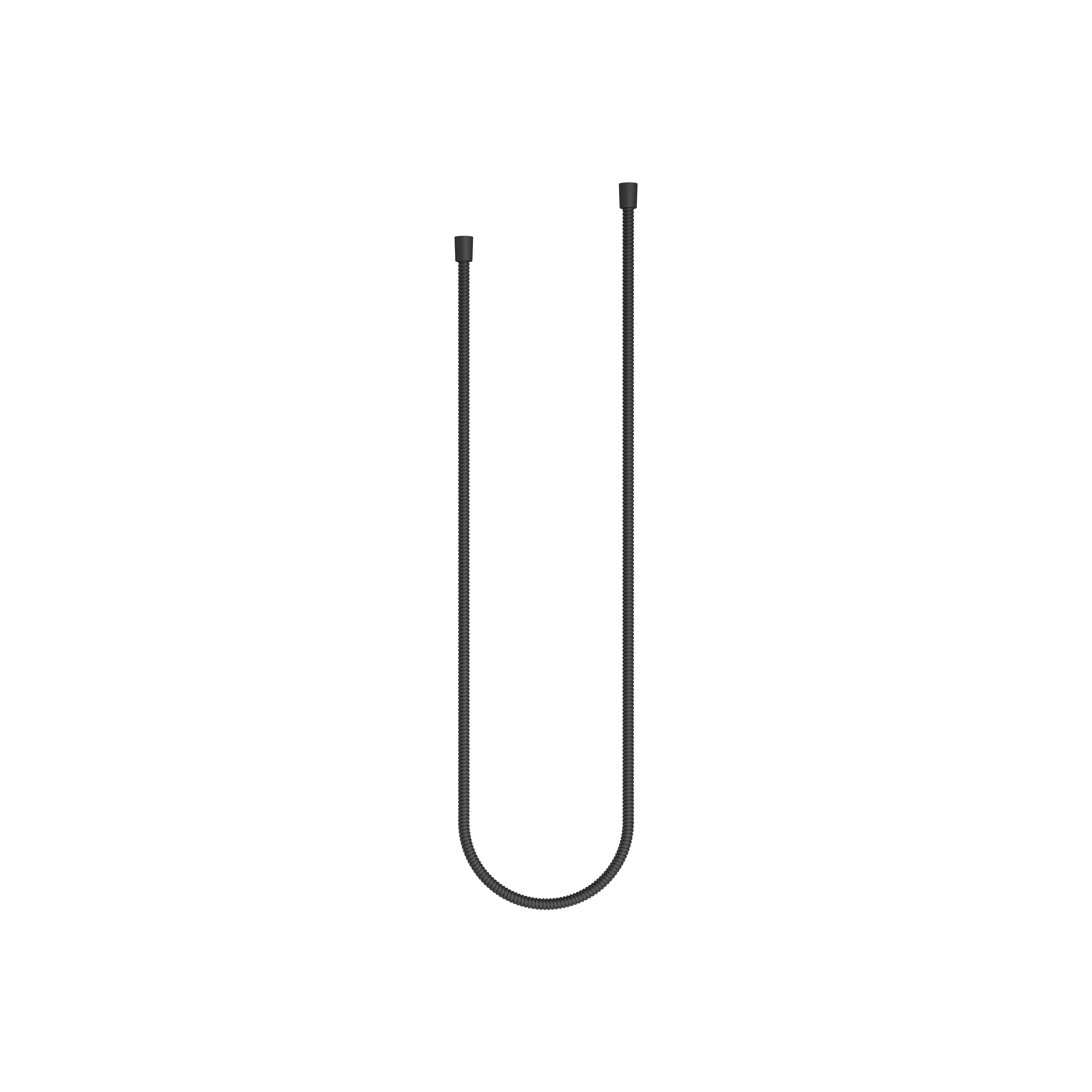 Metal shower hose 1/2" x 1/2" x 1750 mm in Matte Black
