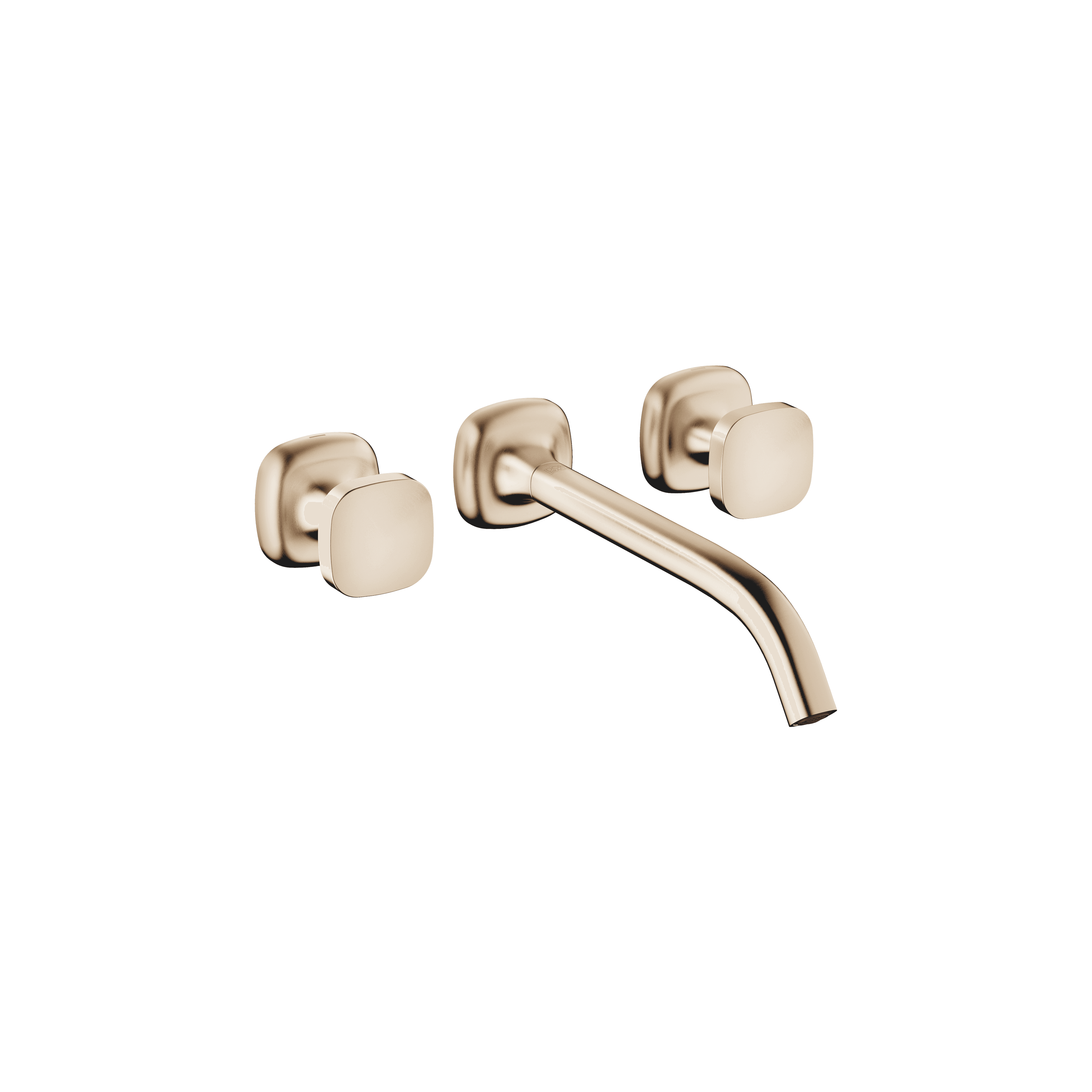 COYA Wall-mounted basin mixer without pop-up waste in Brushed Champagne (22kt Gold)
