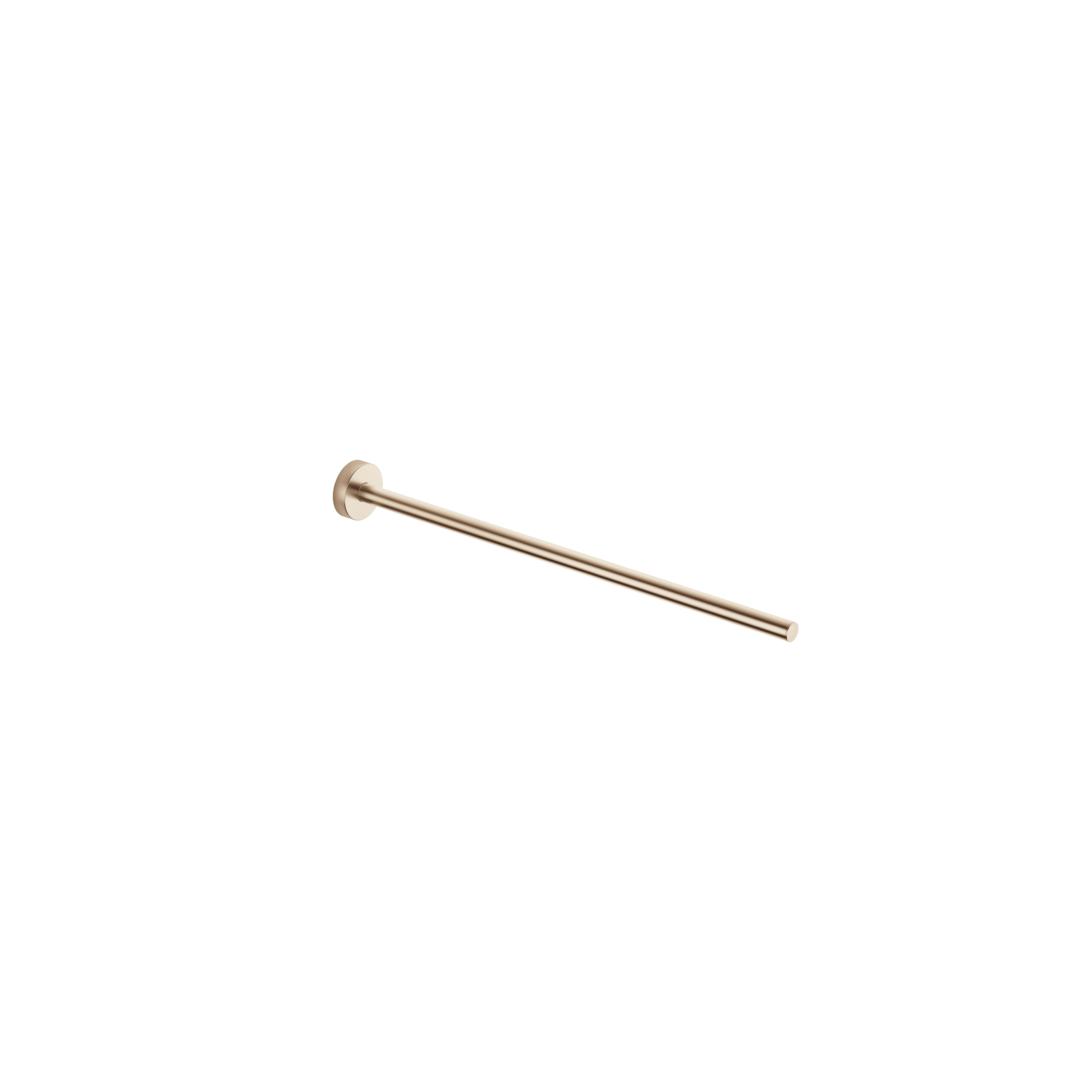 Towel bar 1-piece non-swivel in Brushed Light Gold (PVD)