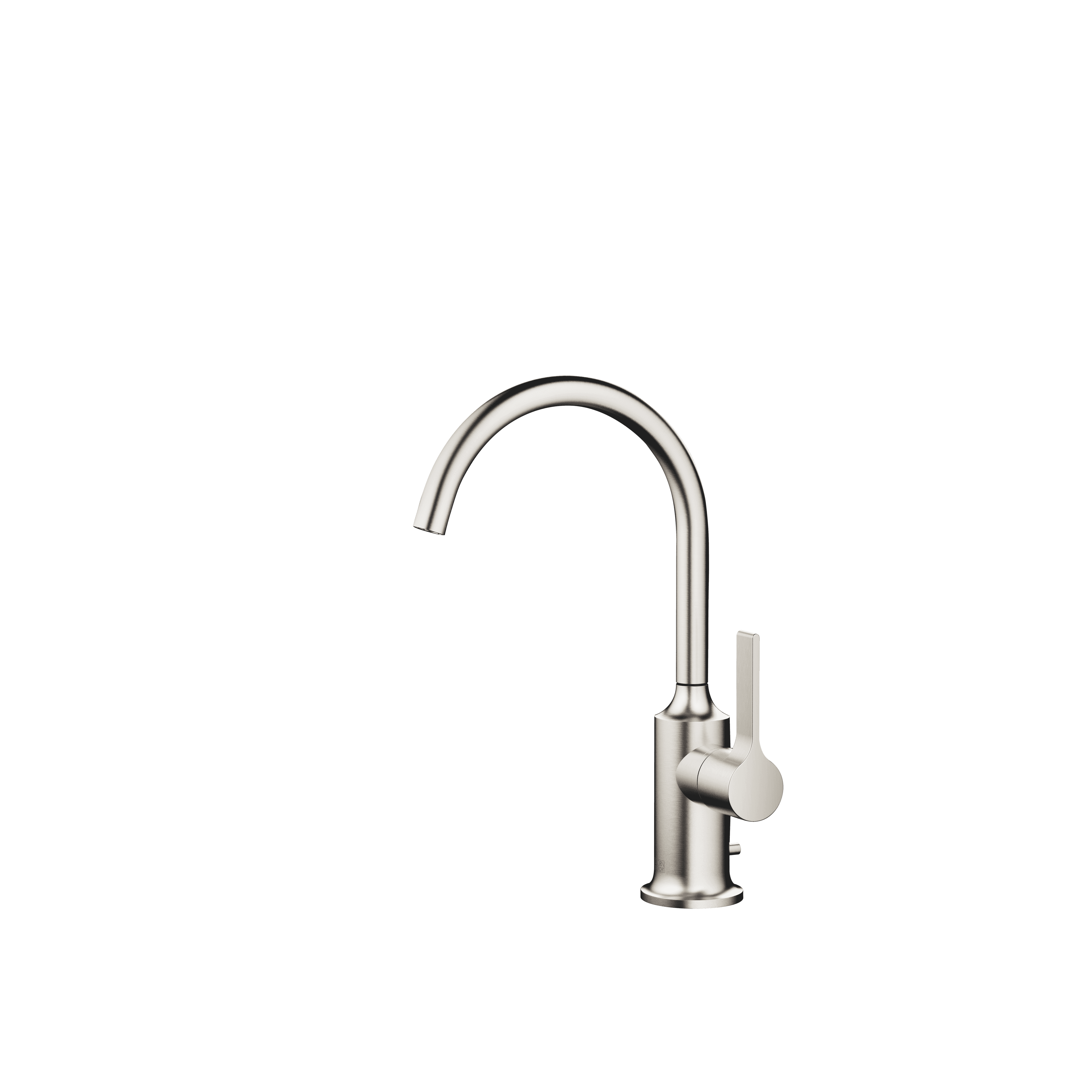 VAIA Single-lever basin mixer with pop-up waste in Brushed Platinum