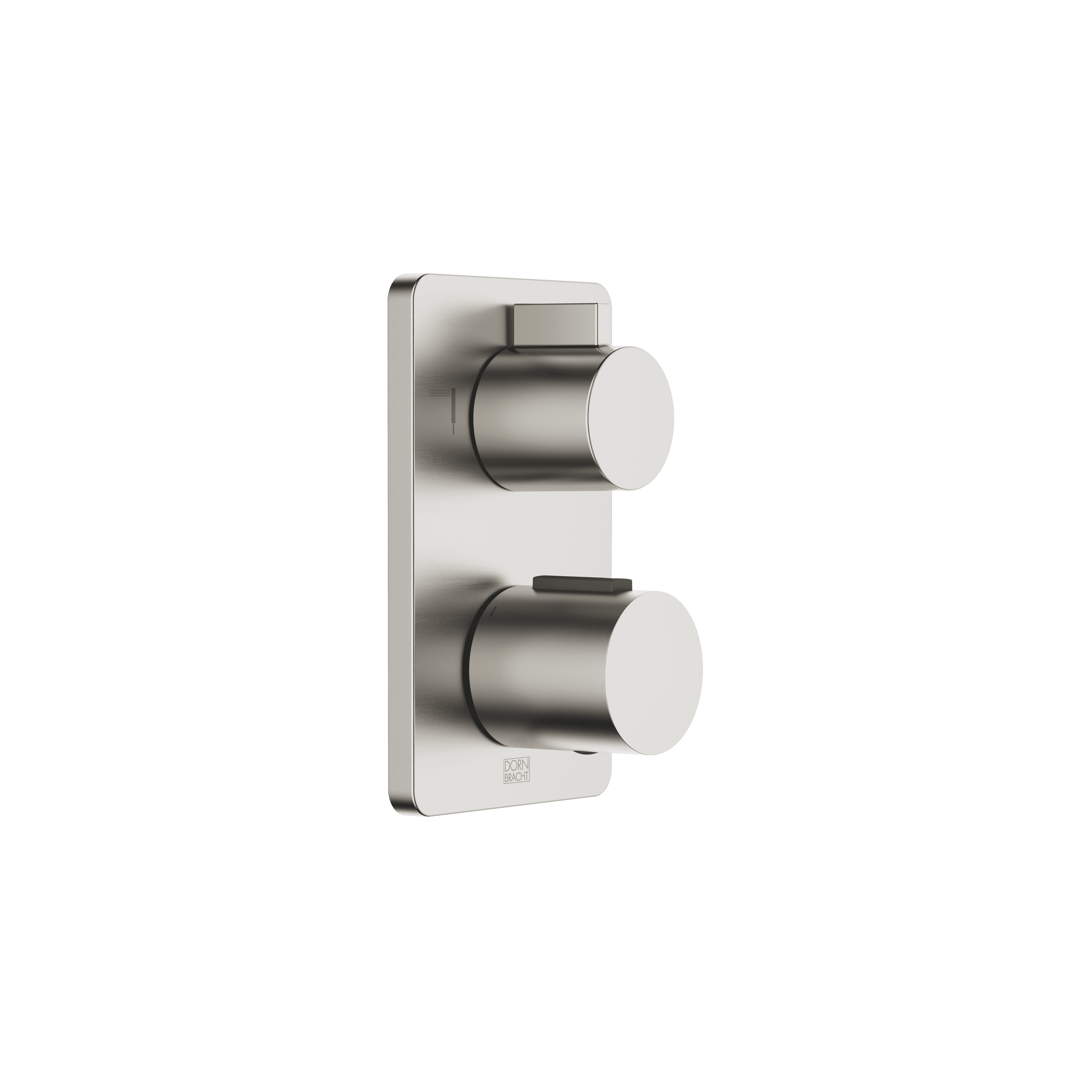 LULU Concealed thermostat with two function volume control in Brushed Platinum