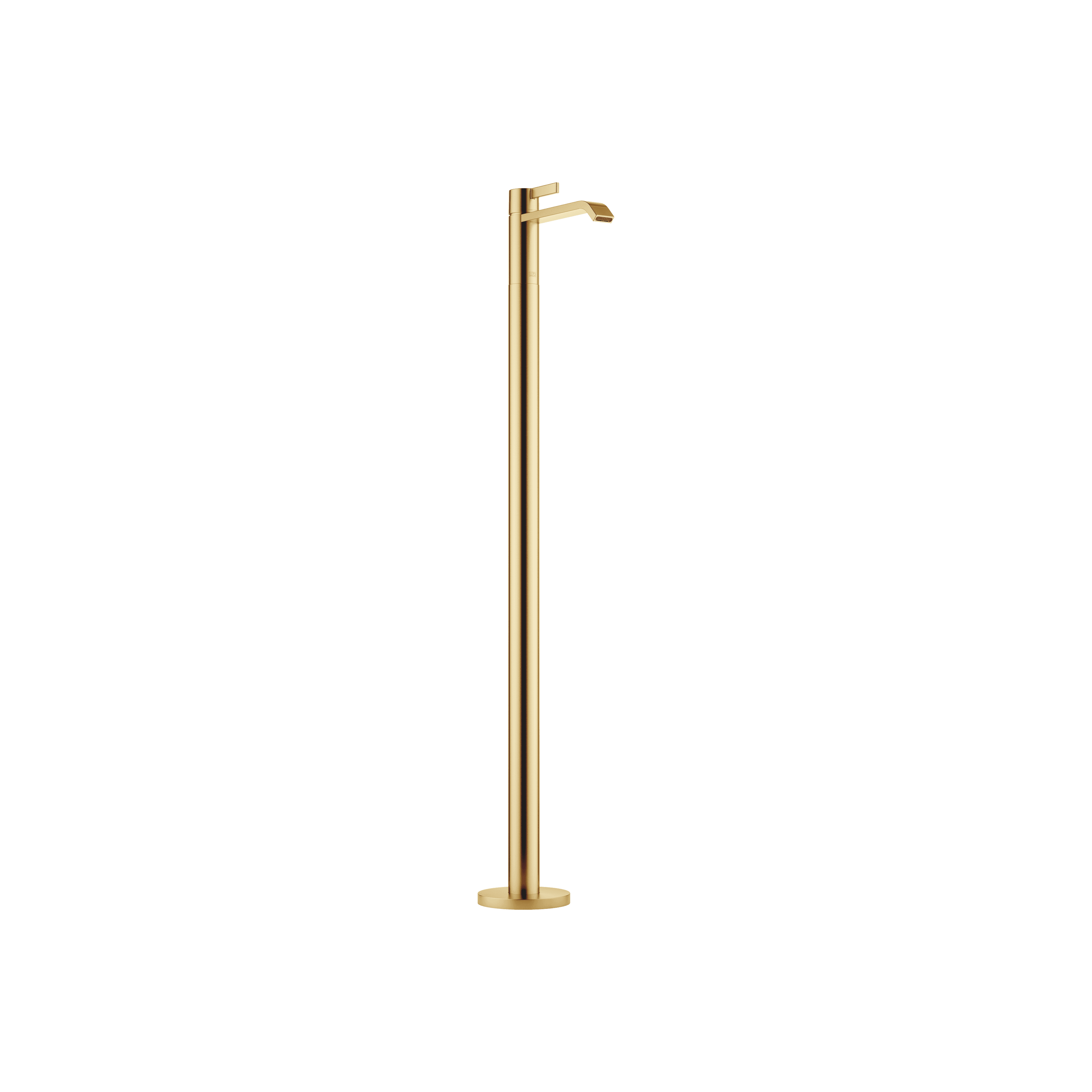 IMO Single-hole basin mixer with stand pipe without pop-up waste in Brushed Gold (PVD)