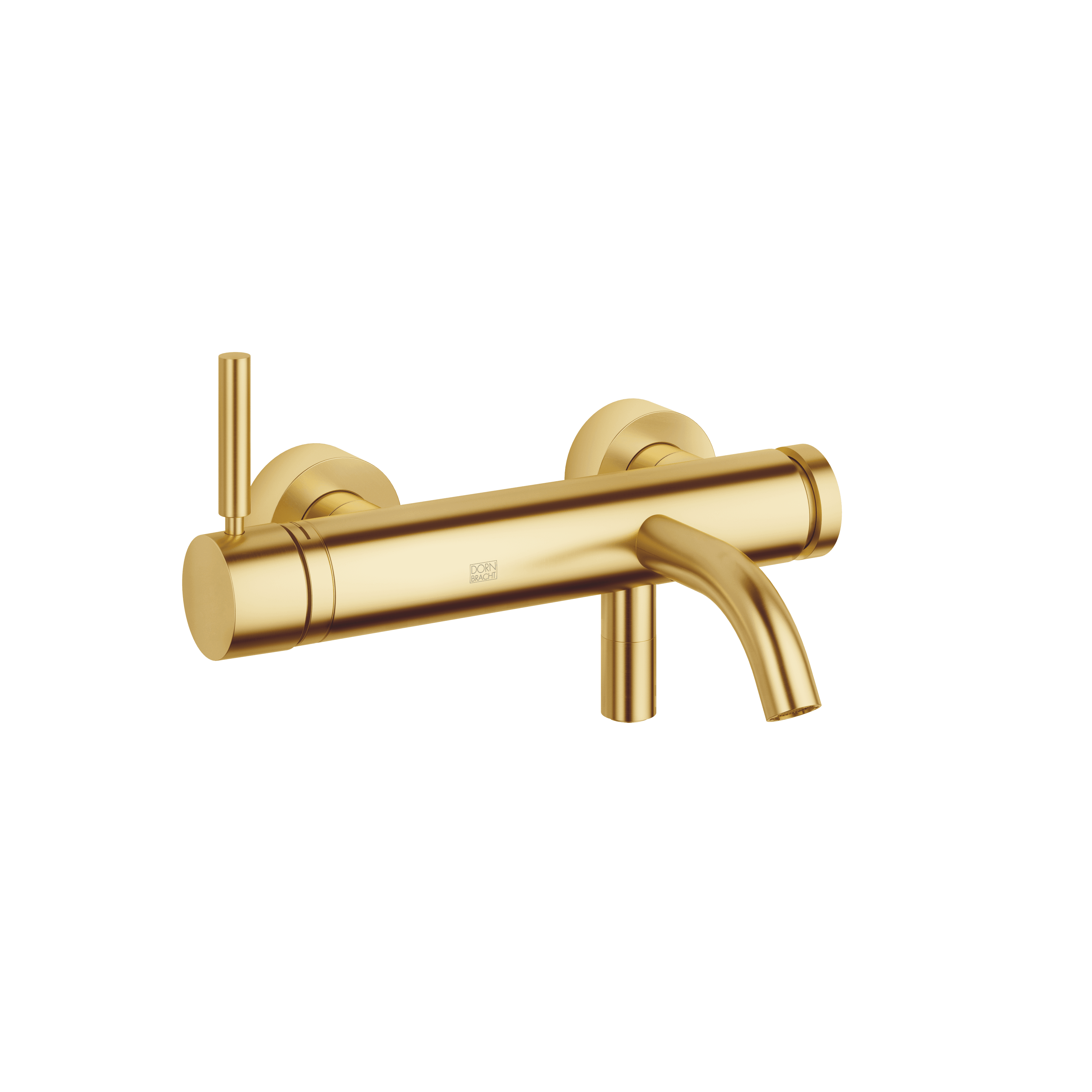 META Single-lever bath mixer for wall mounting without shower set in Brushed Gold (PVD)