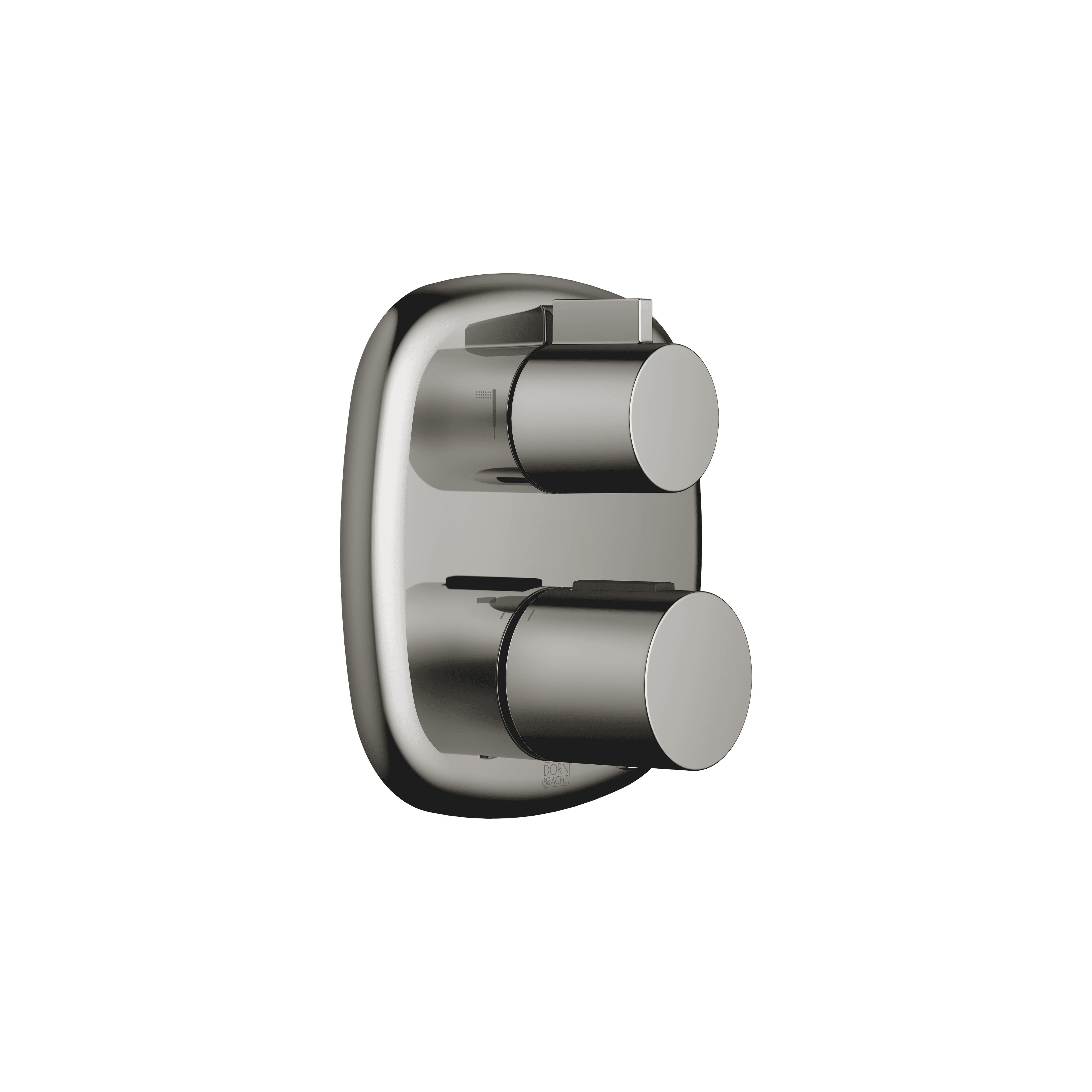 COYA Concealed thermostat with two function volume control in Dark Chrome