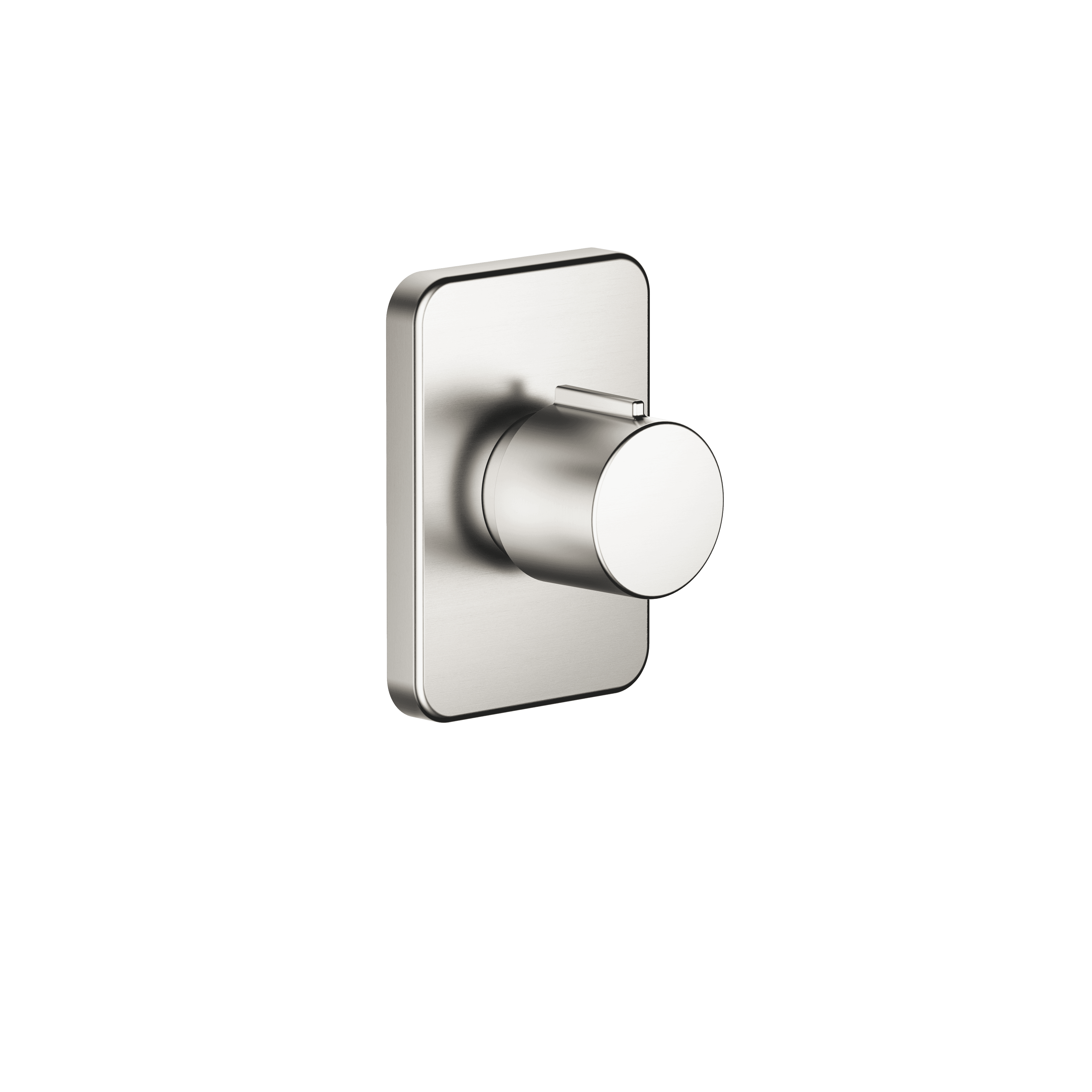 LULU Wall valve clockwise closing 1/2" in Brushed Platinum