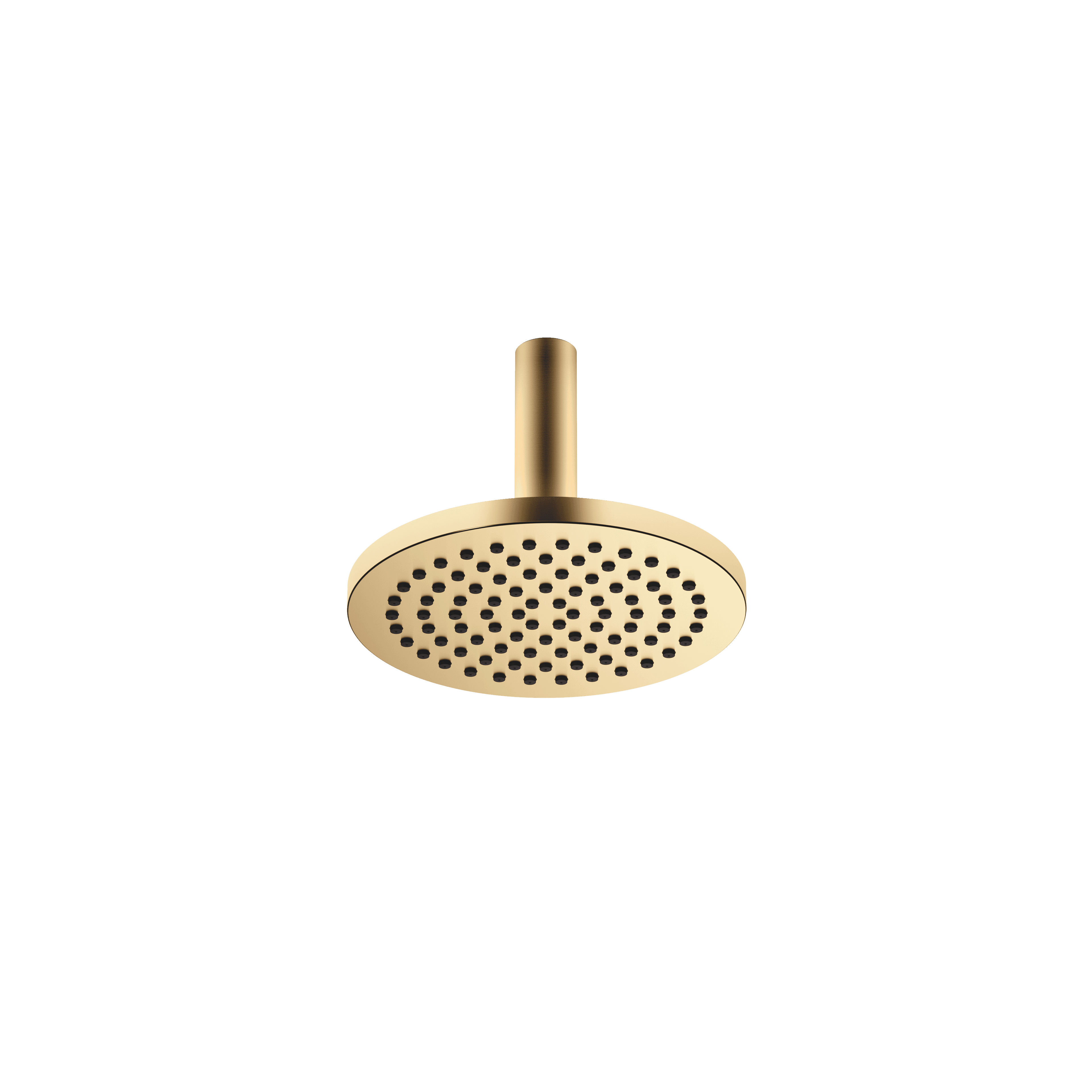 Rain shower with ceiling fixing FlowReduce 220 mm in Brushed Gold (PVD)