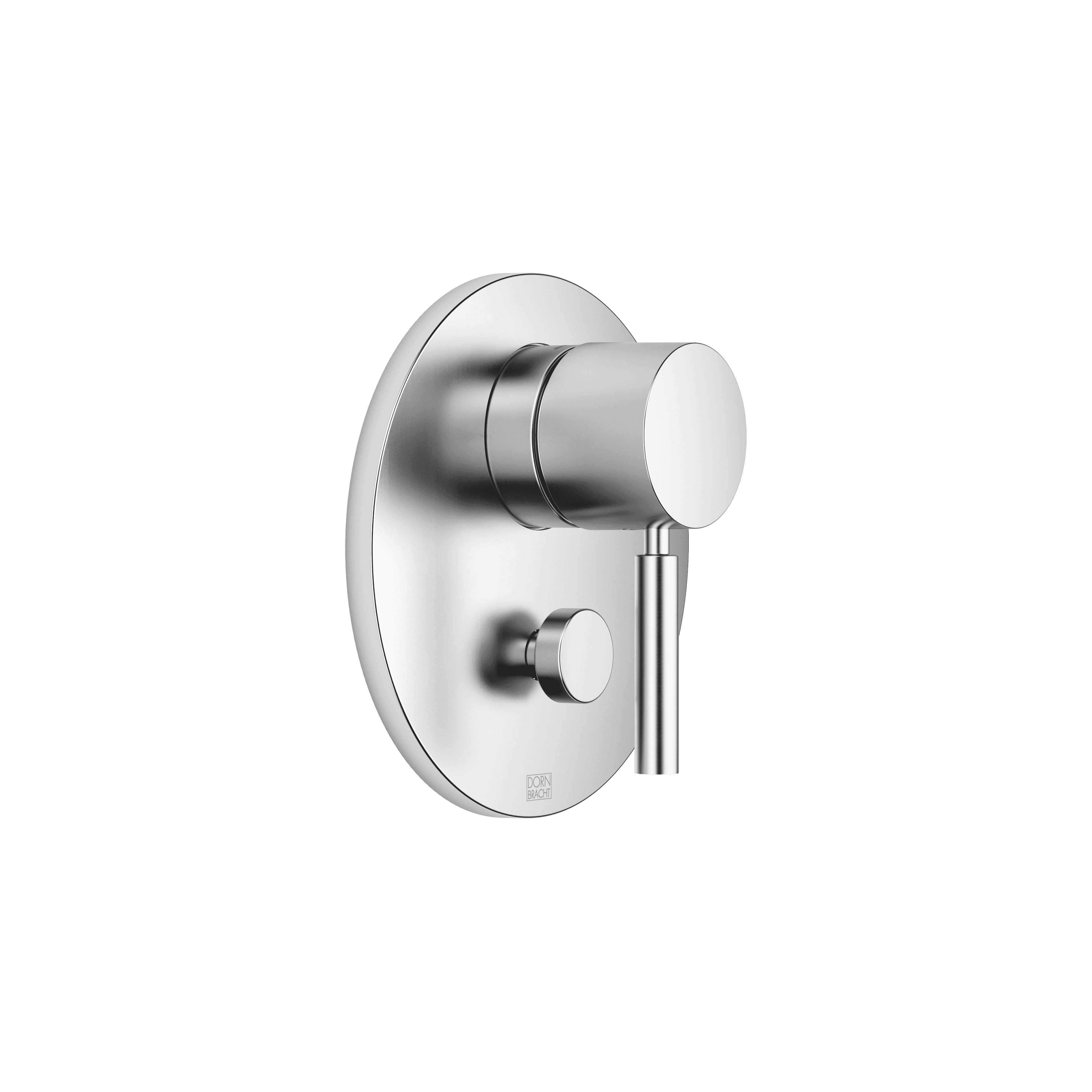 Concealed single-lever mixer with diverter in Brushed Chrome