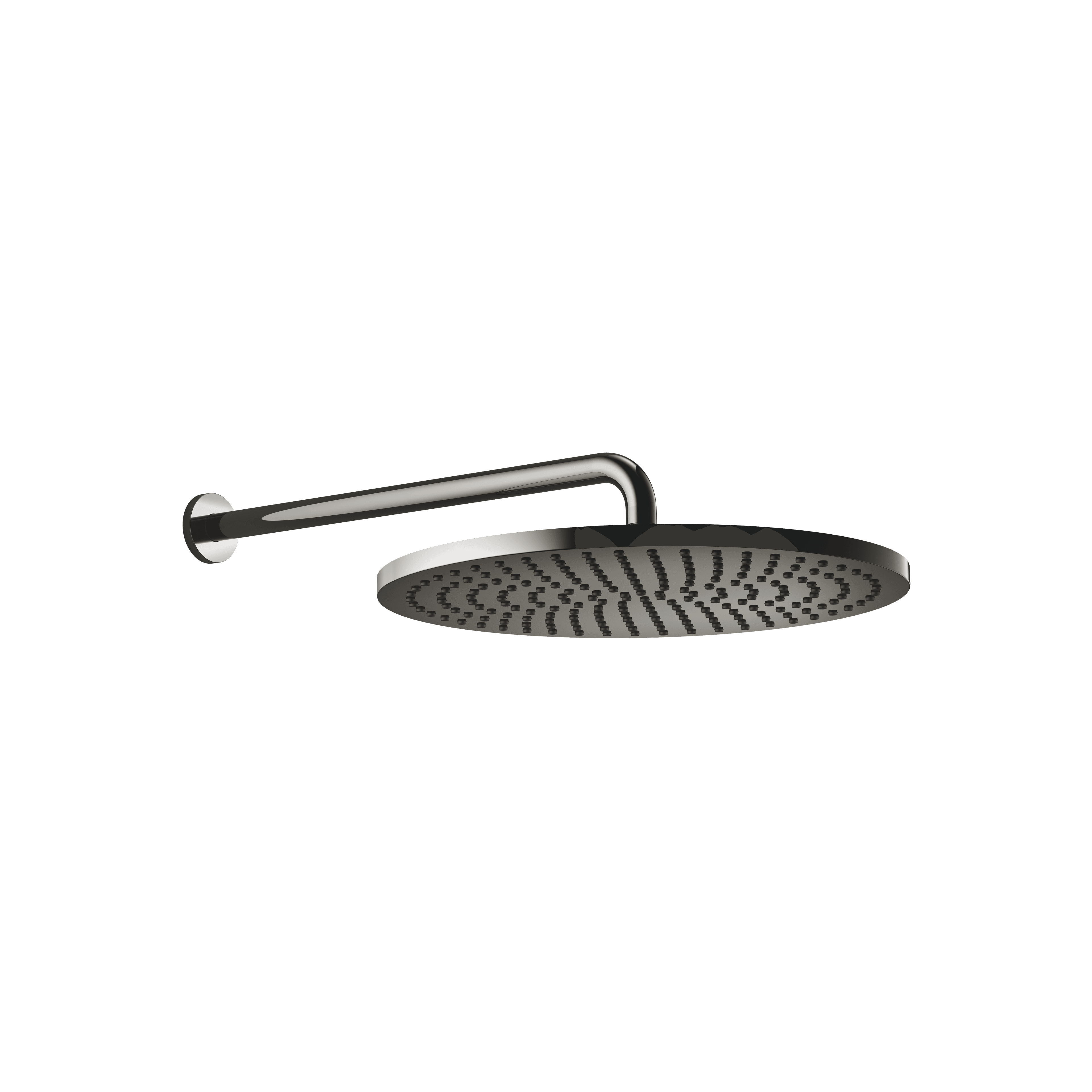 Rain shower with wall fixing 400 mm in Dark Chrome