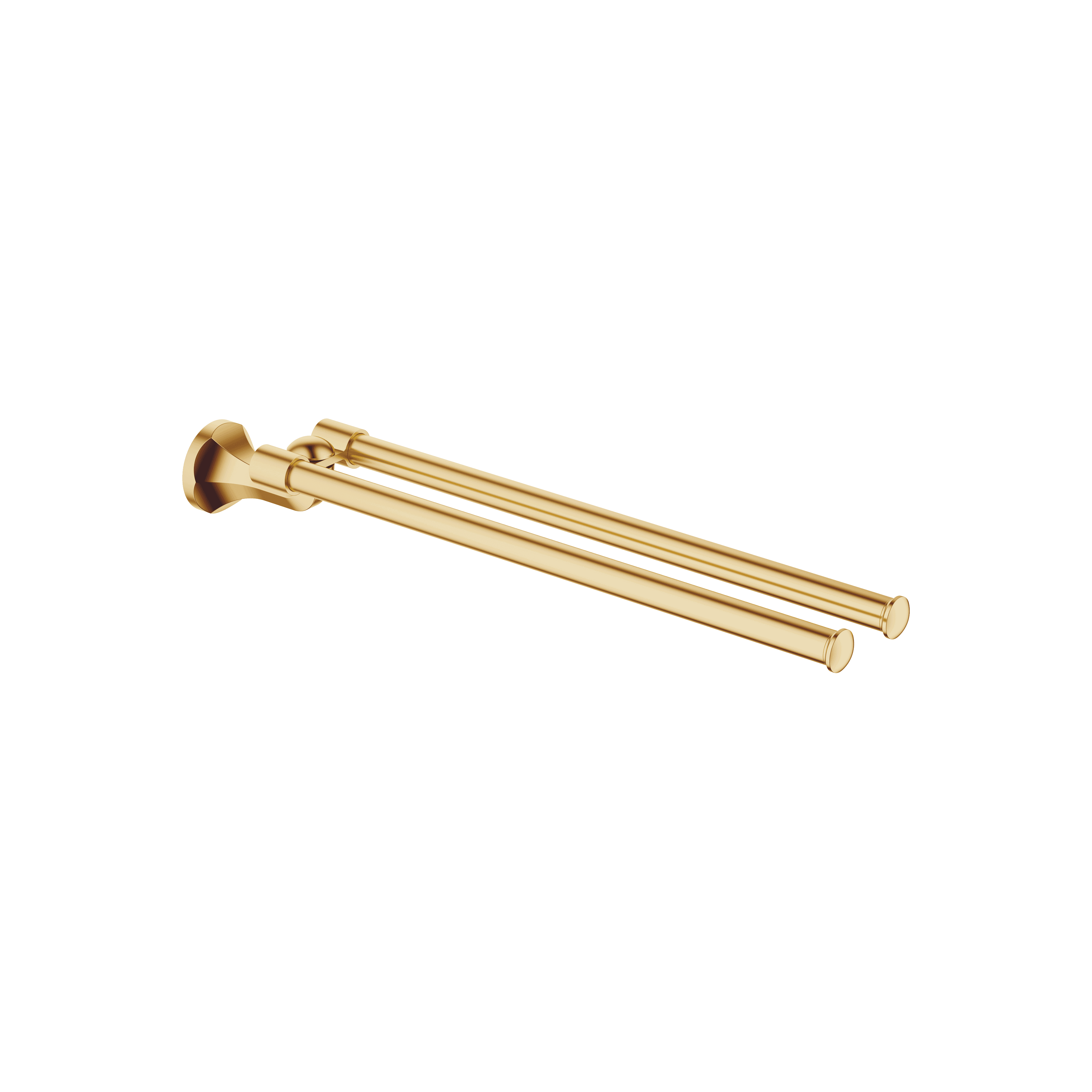 MADISON Towel bar in two parts swivel in Brushed Durabrass (23kt Gold)