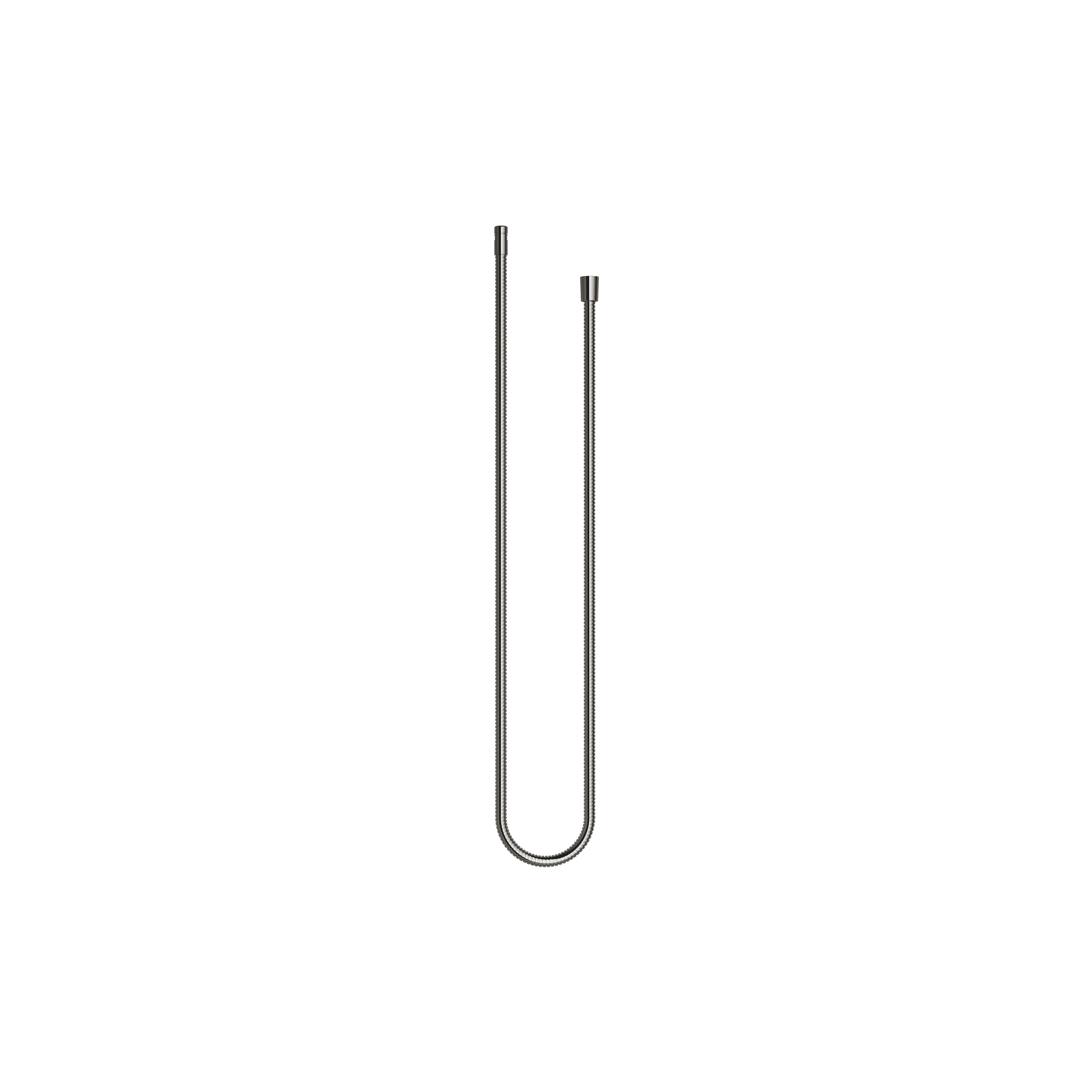 Metal shower hose 1/2" x 3/8" x 1750 mm in Dark Chrome