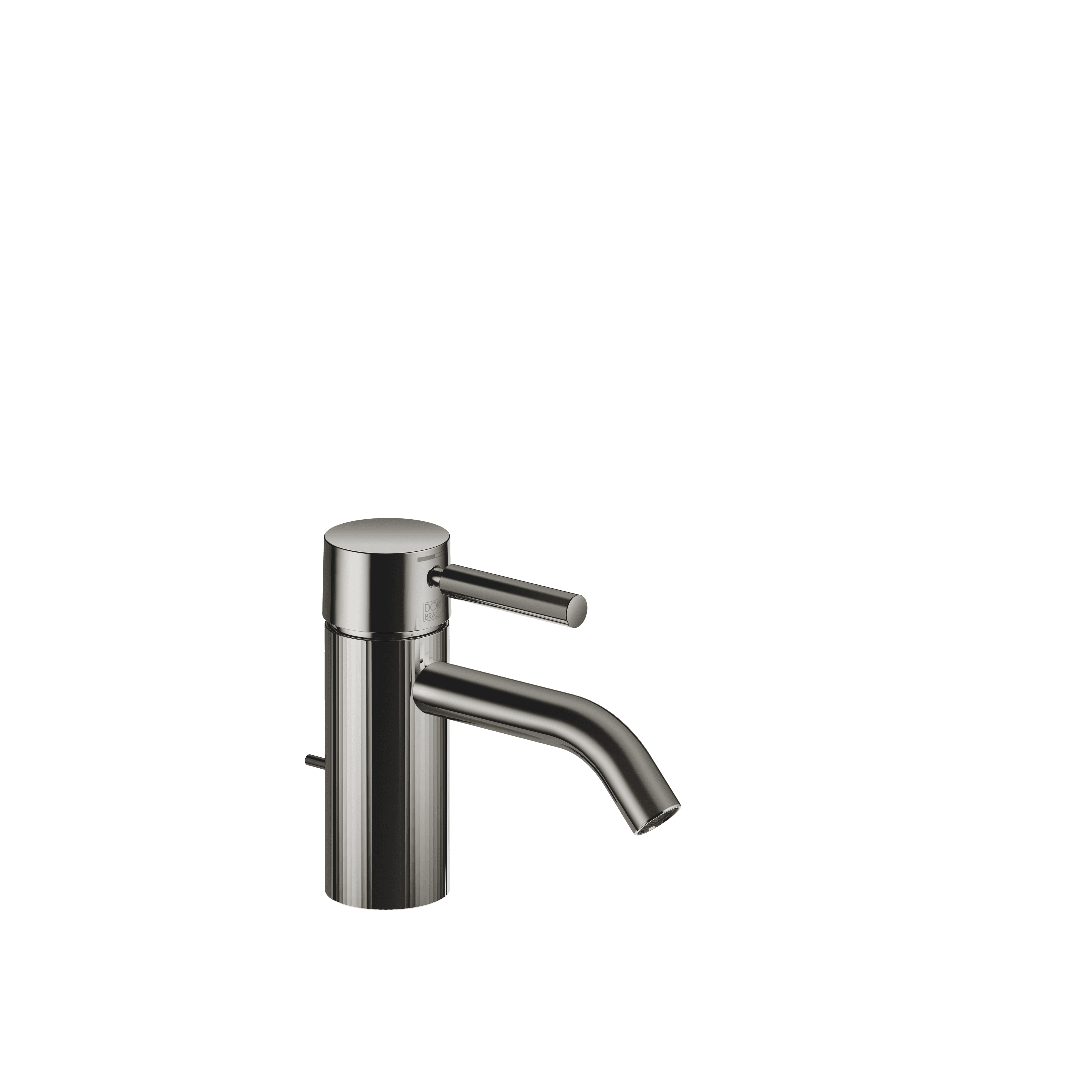 META Single-lever basin mixer with pop-up waste in Dark Chrome