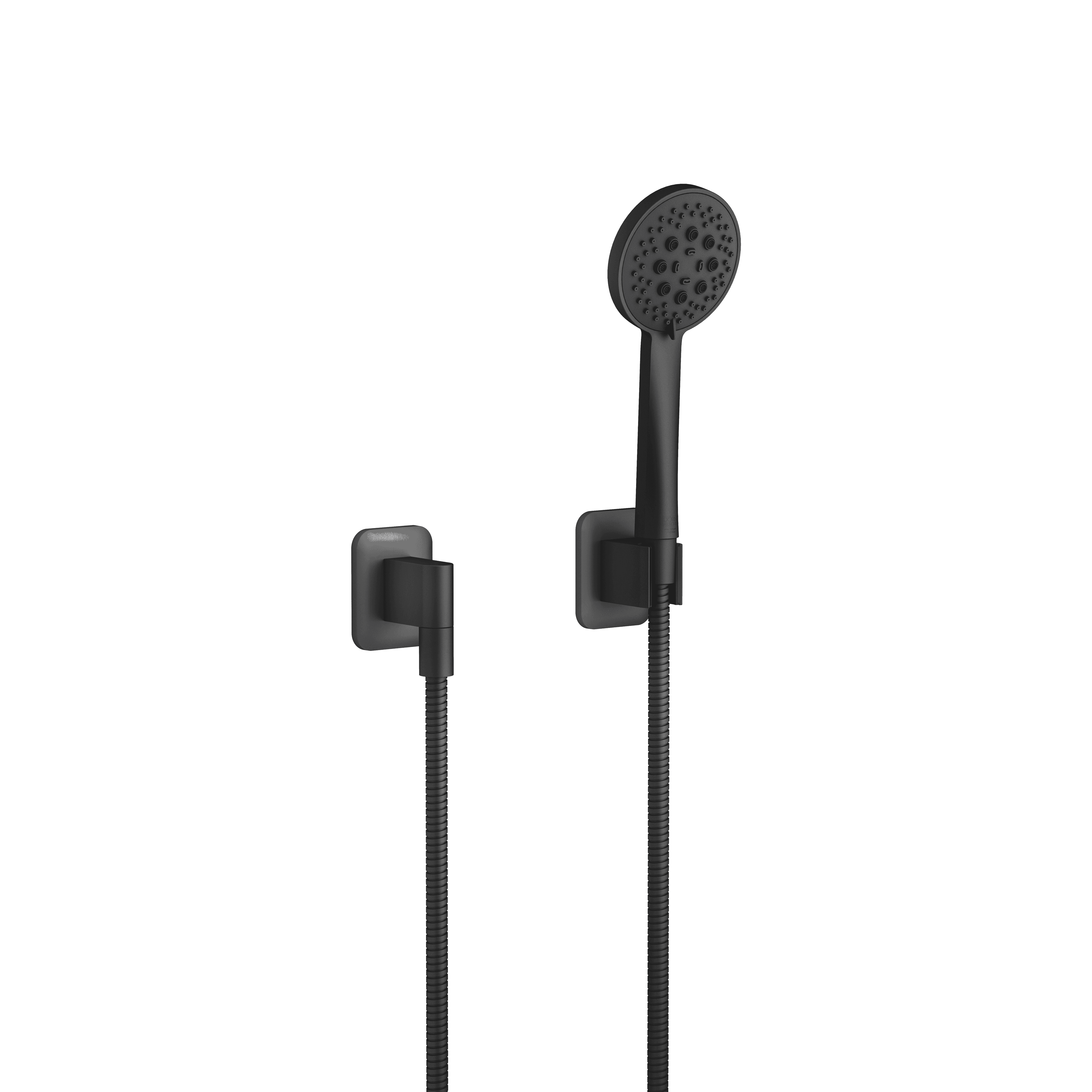 LISSÉ Hand shower set with individual rosettes FlowReduce in Matte Black