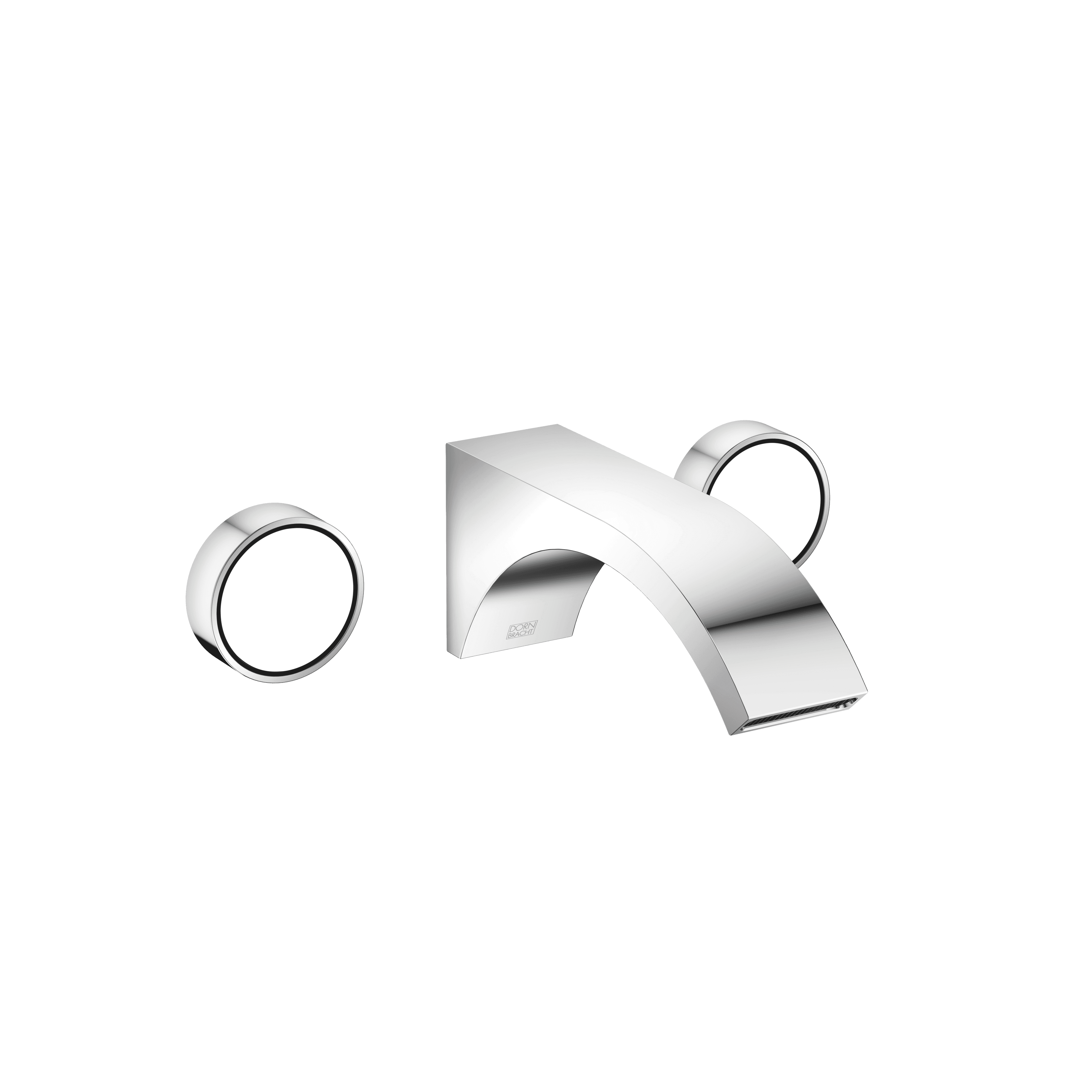 CYO Wall-mounted basin mixer without pop-up waste in Chrome