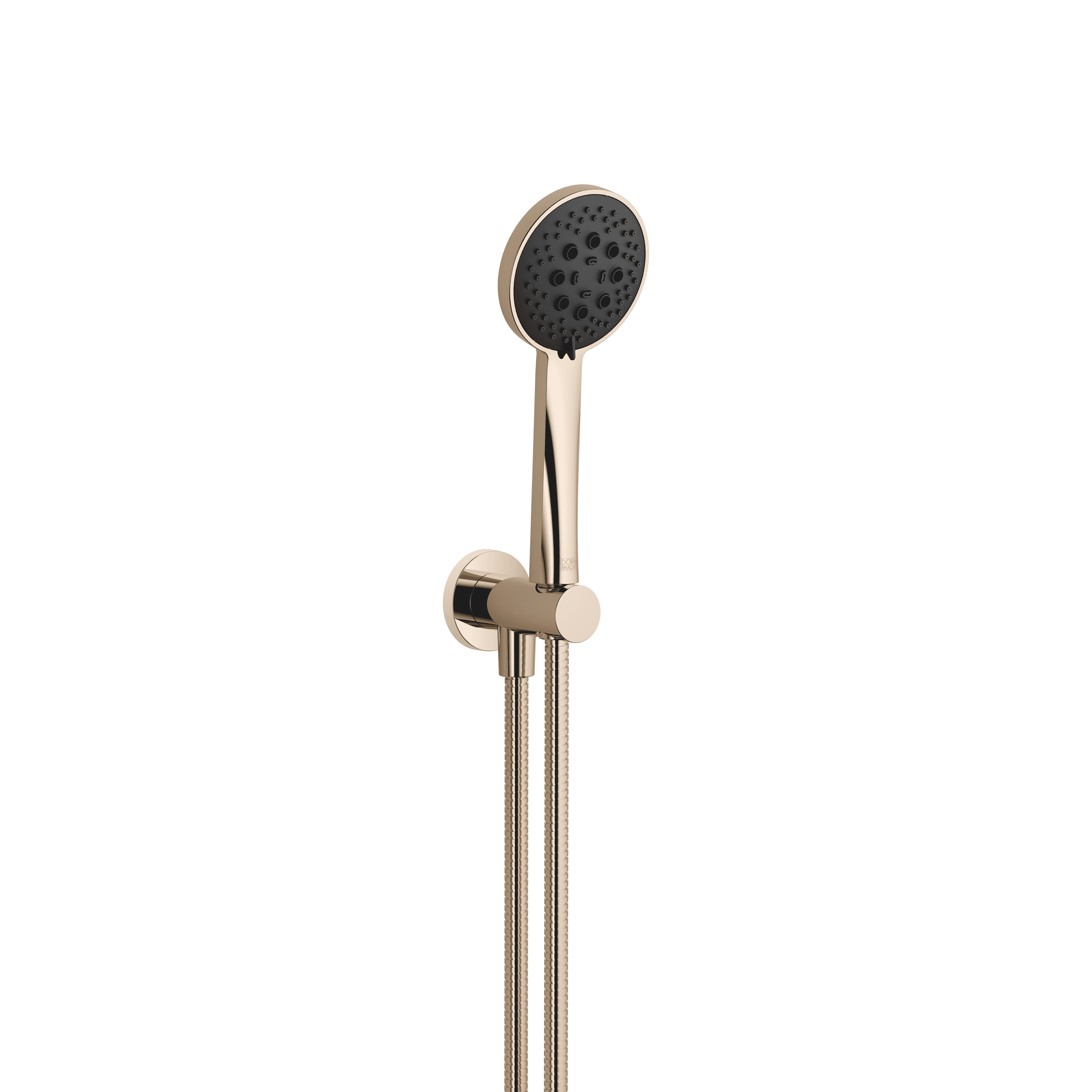 Hand shower set with integrated shower holder in Champagne (22kt Gold)