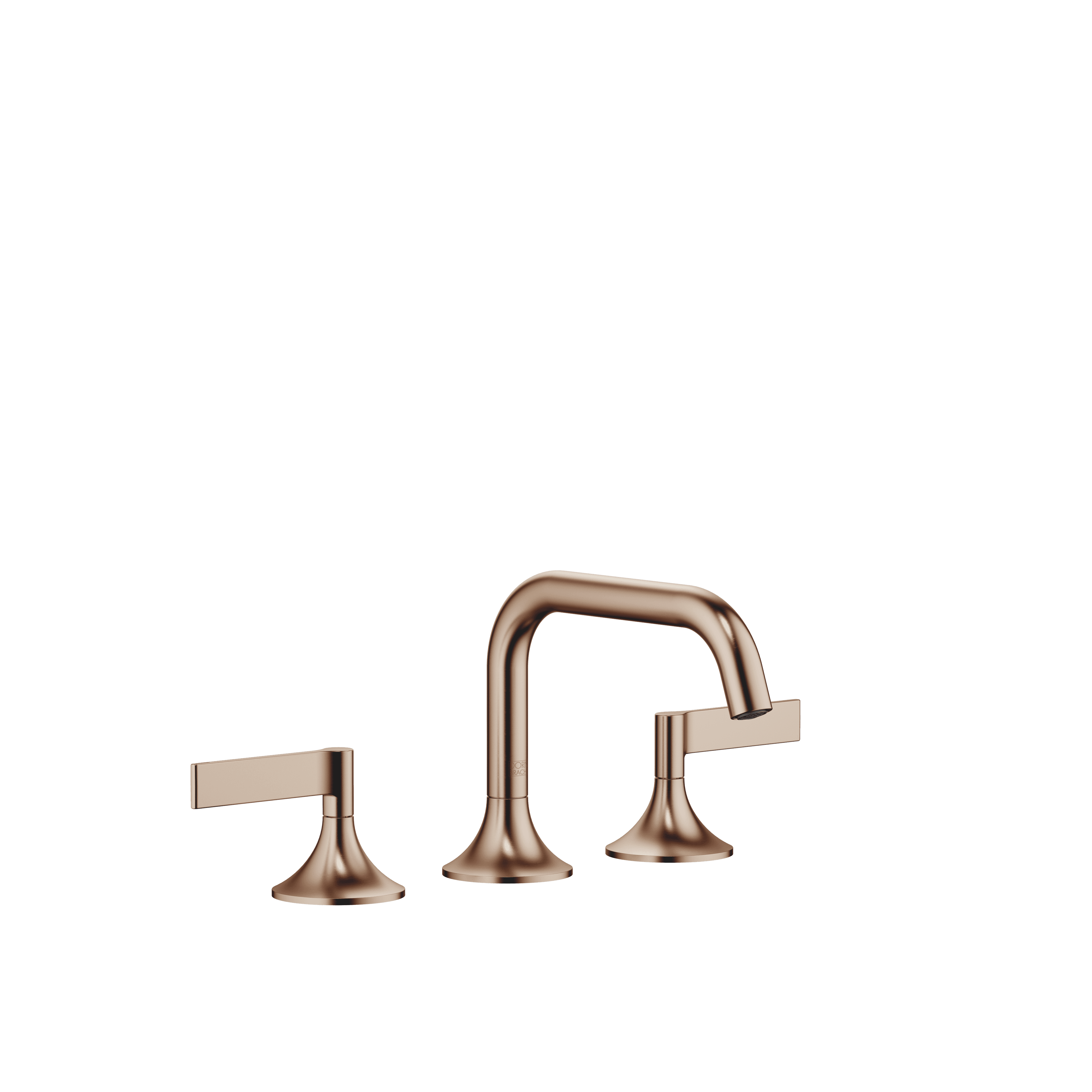 VAIA Three-hole basin mixer with pop-up waste in Brushed Bronze (PVD)