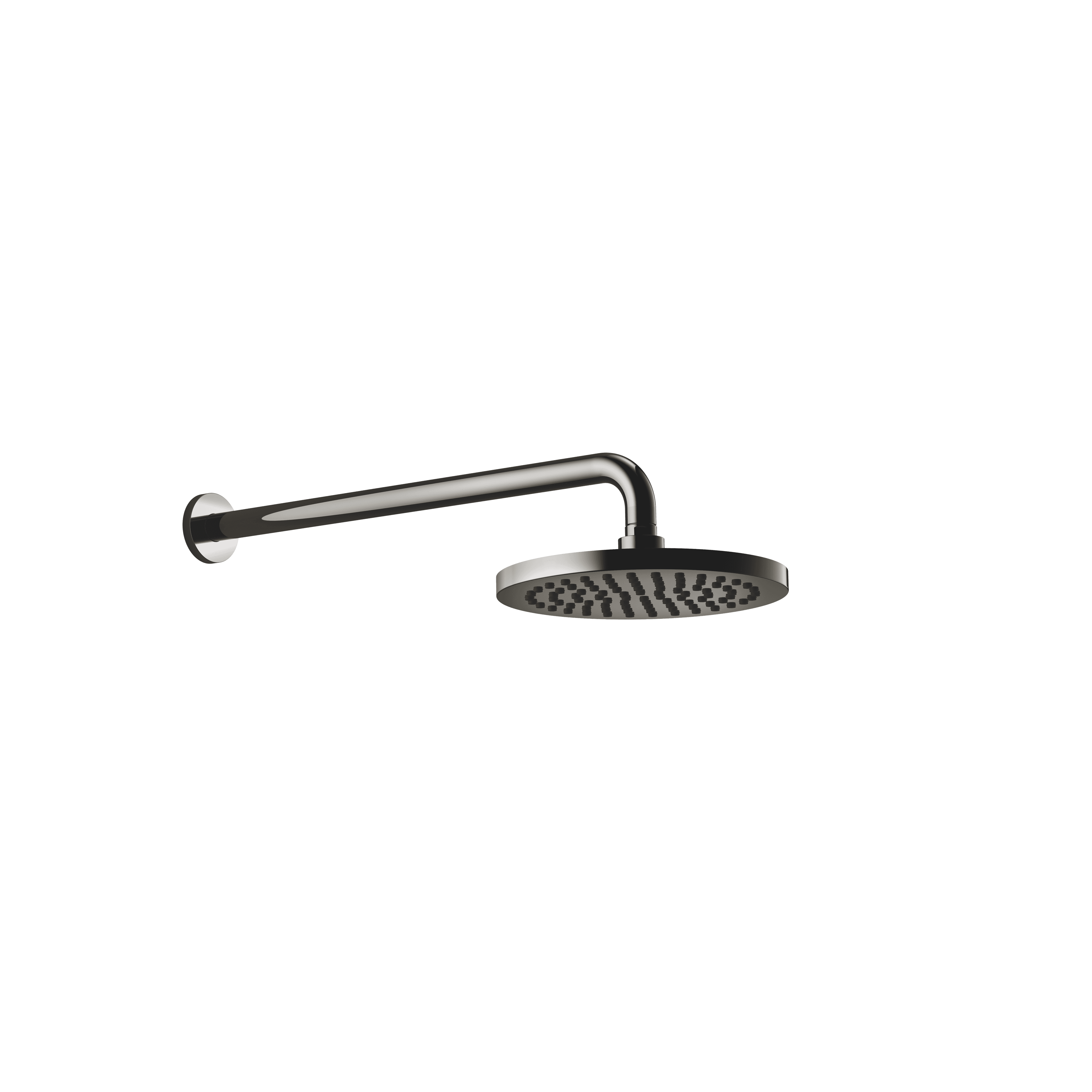 SERIES SPECIFIC Rain shower with wall fixing FlowReduce 220 mm in Dark Chrome