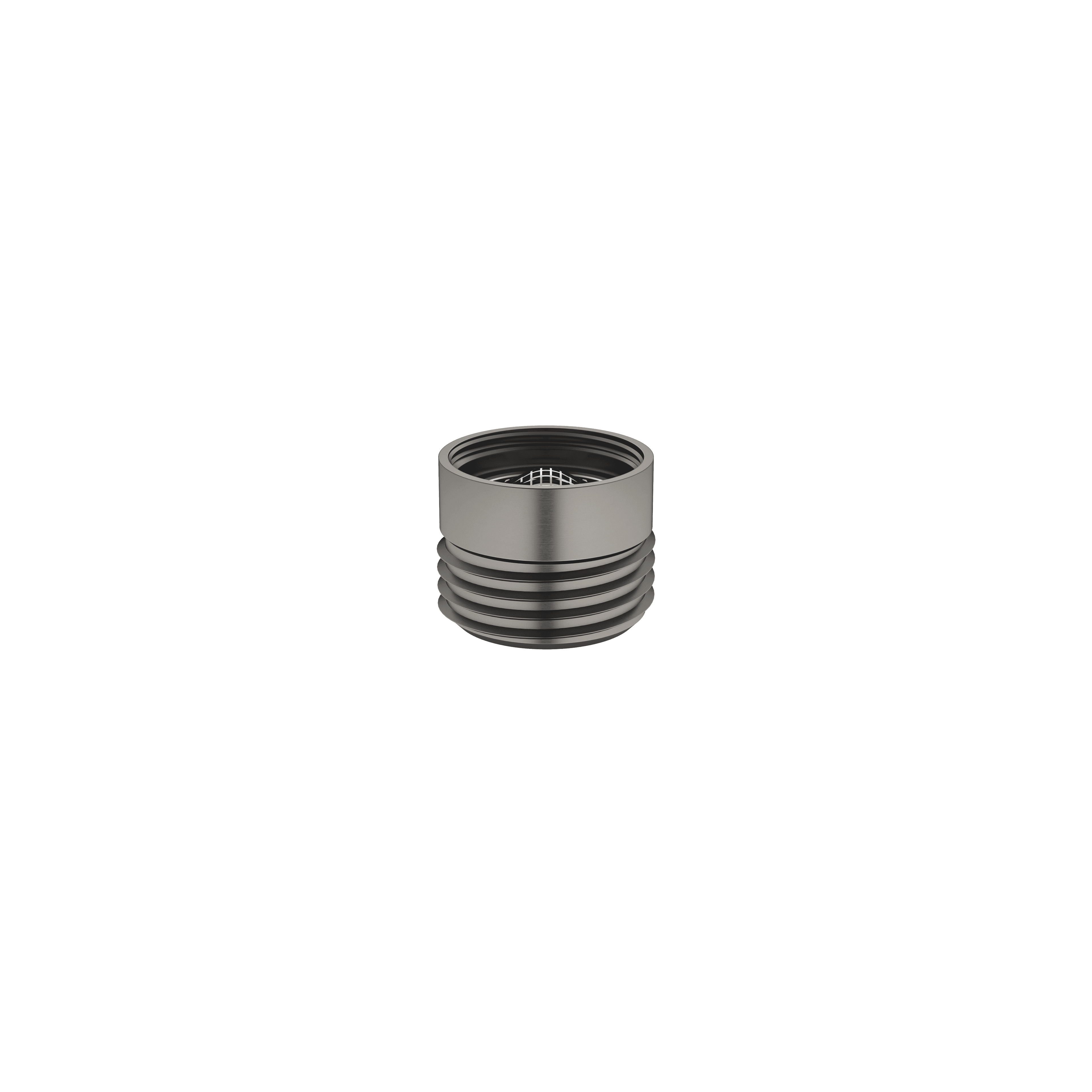 Adapter for shower outlet 3/8" x 1/2" in Brushed Dark Platinum